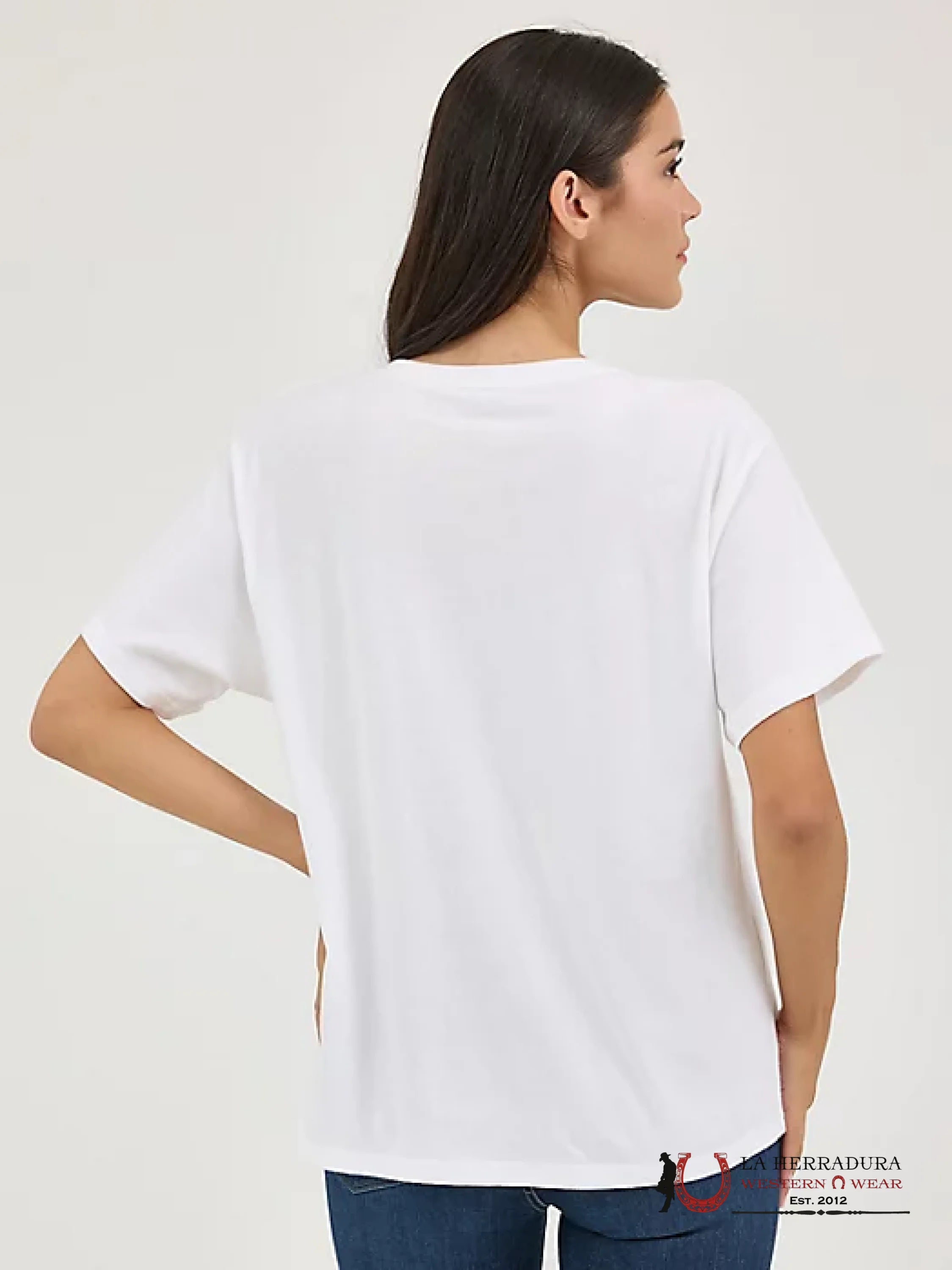 WOMEN’S WRANGLER WESTERN GRAPHIC GIRLFRIEND TEE SHIRT - 1886 ROPA MUJERES