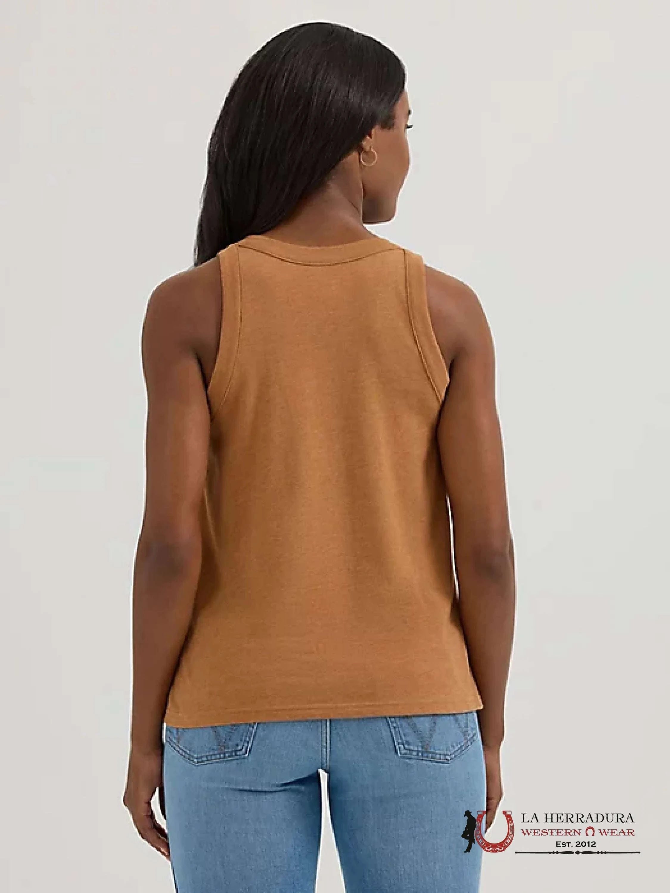 WOMEN’S WRANGLER WESTERN GRAPHIC GODDESS TANK ARGAN OIL - 1954 ROPA MUJERES