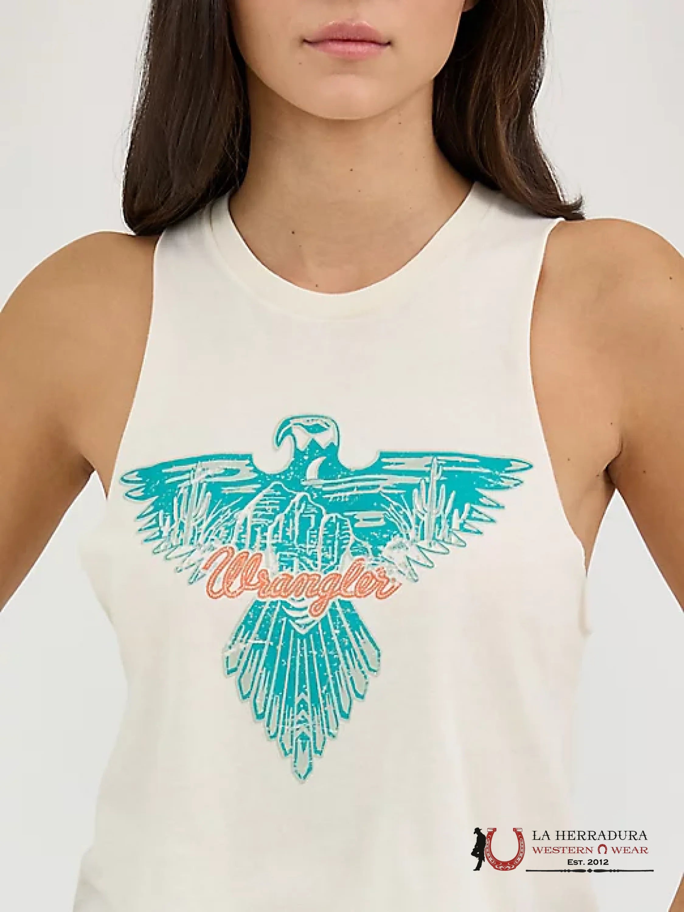 Wrangler Antique White With Eagle Tank Top ROPA MUJERES