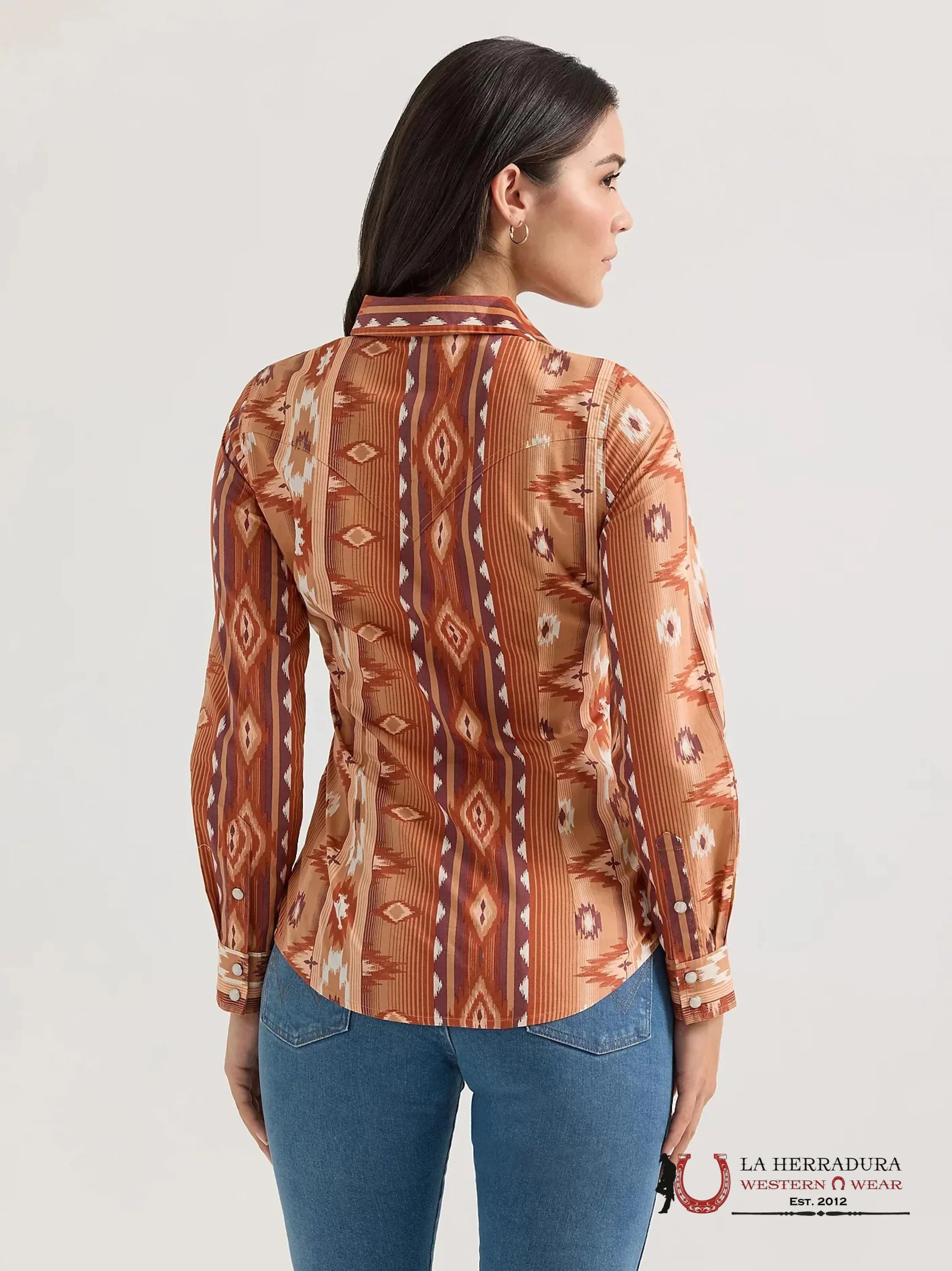 WRANGLER AZTEC BROWN AZTEC SHIRT 112361186 ROPA MUJERES