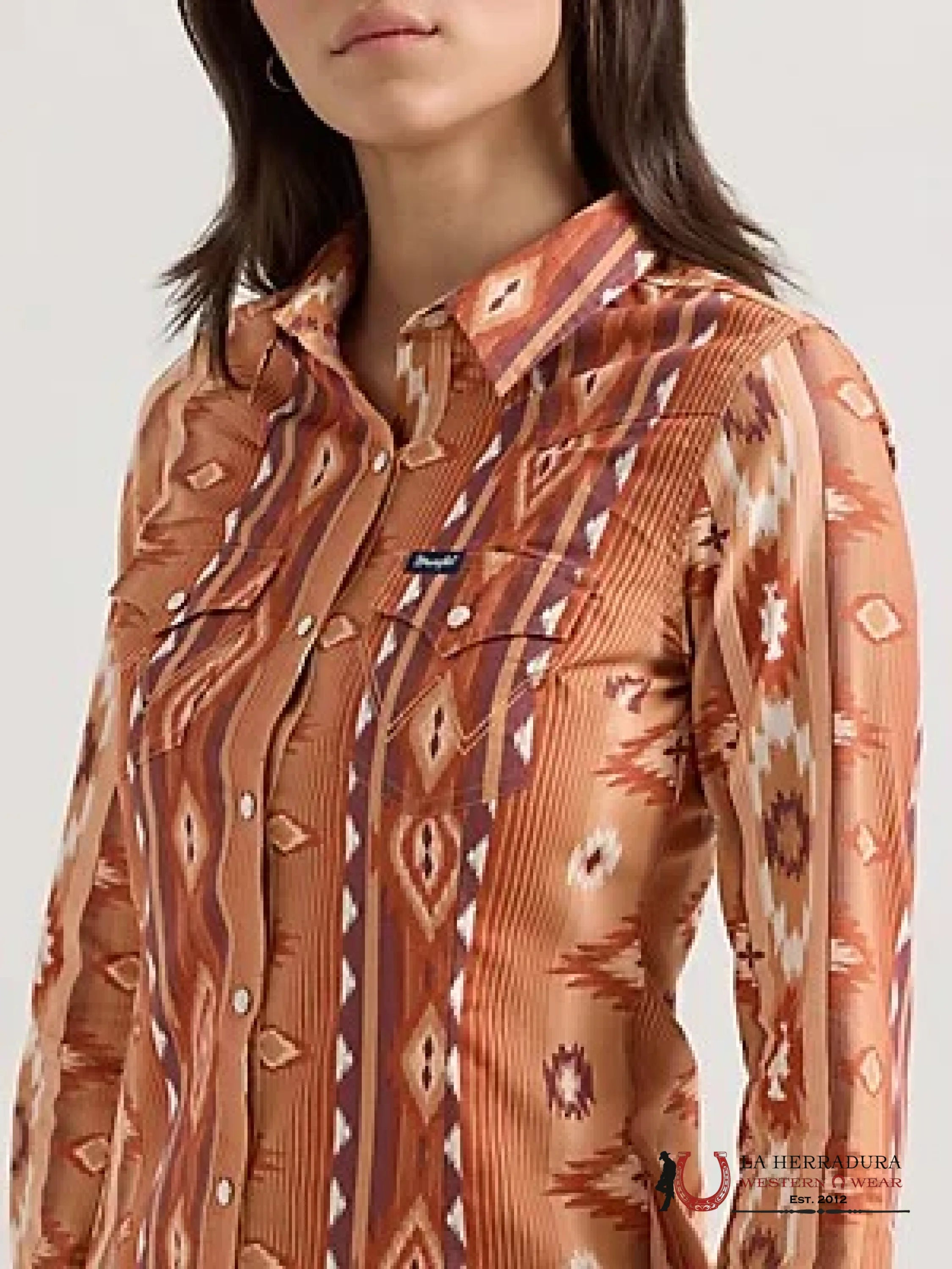 WRANGLER AZTEC BROWN AZTEC SHIRT 112361186 ROPA MUJERES