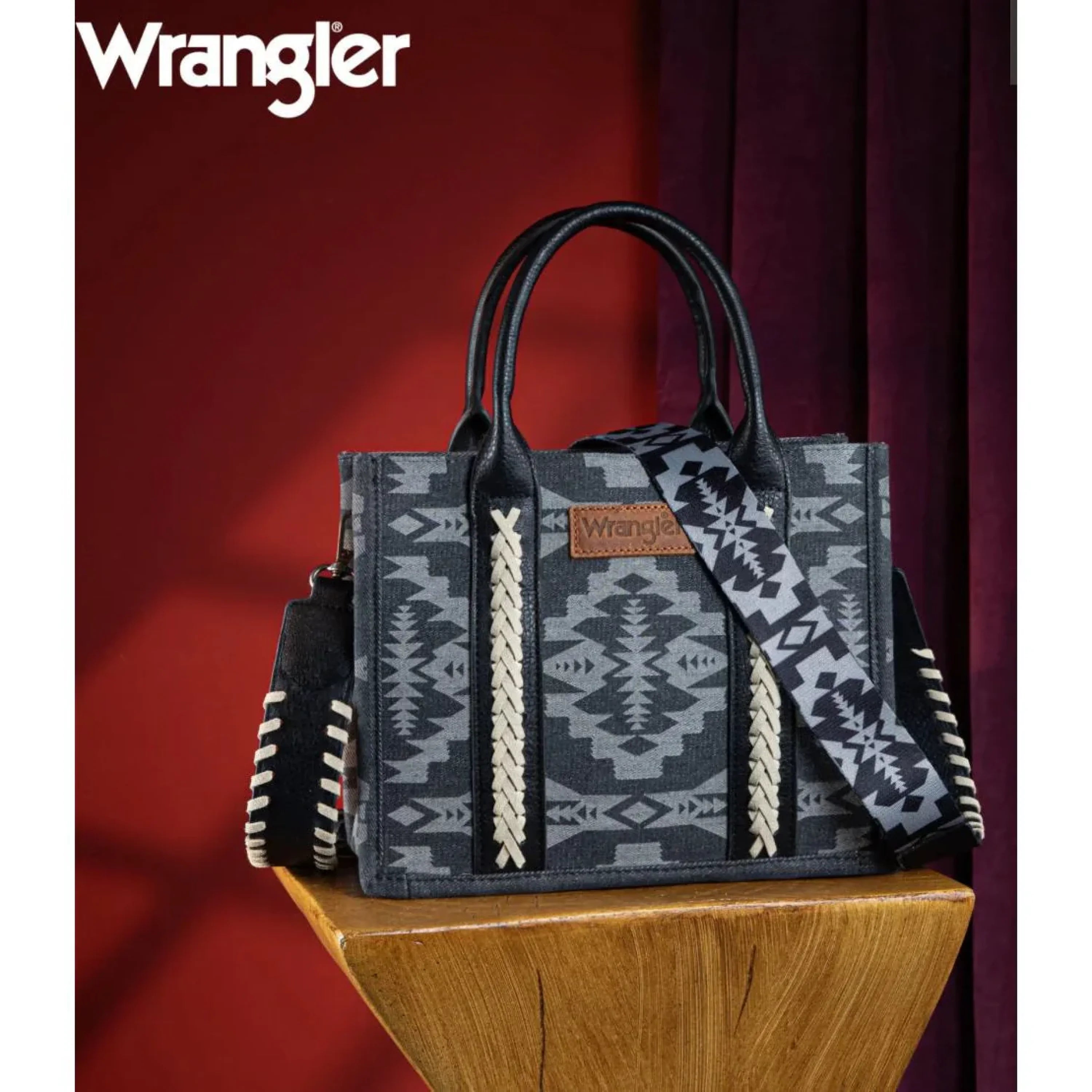 WRANGLER AZTEC CHARCOAL BAG ROPA MUJERES