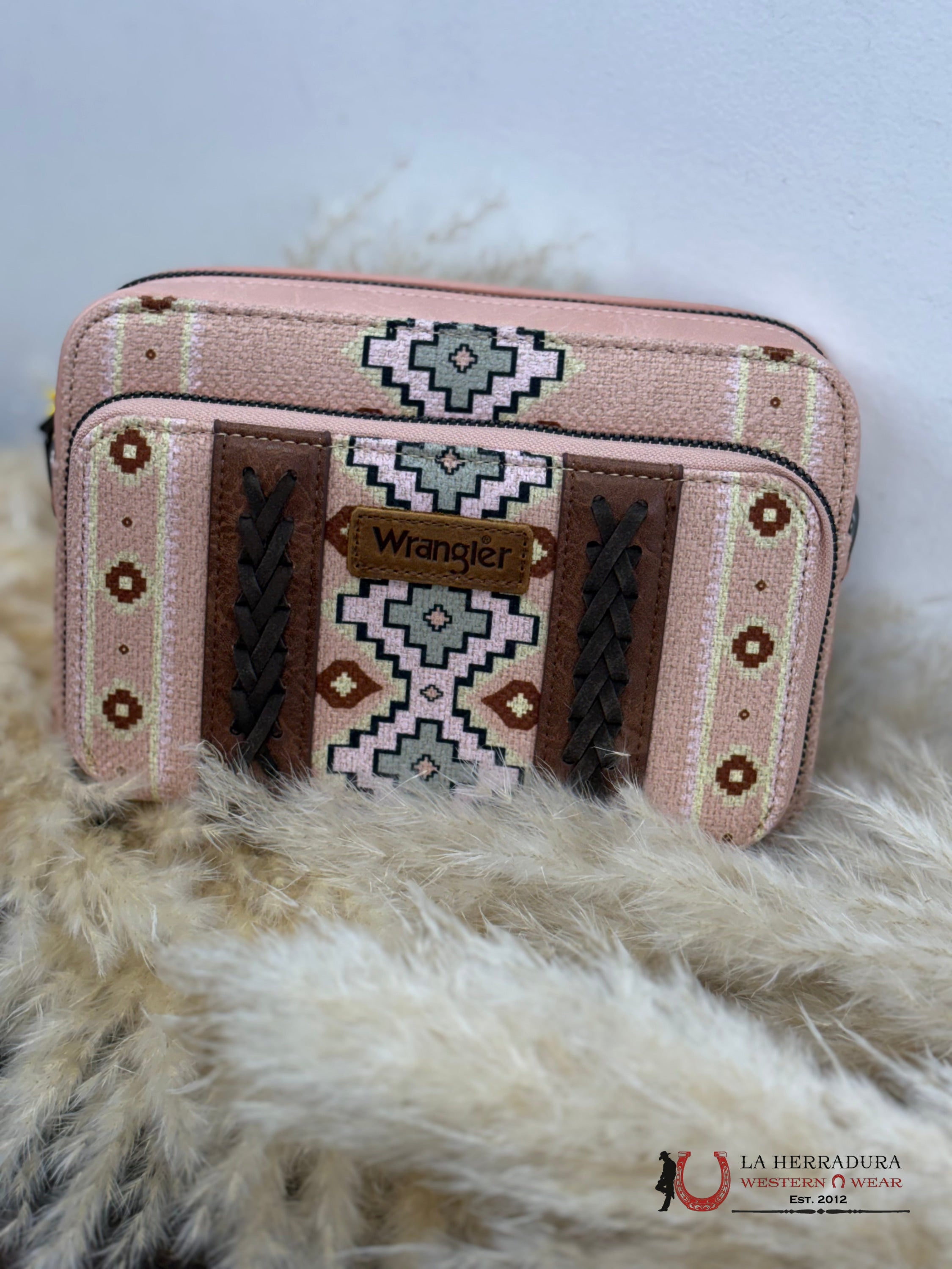 Wrangler Aztec Pink Crossbody Ropa Mujeres