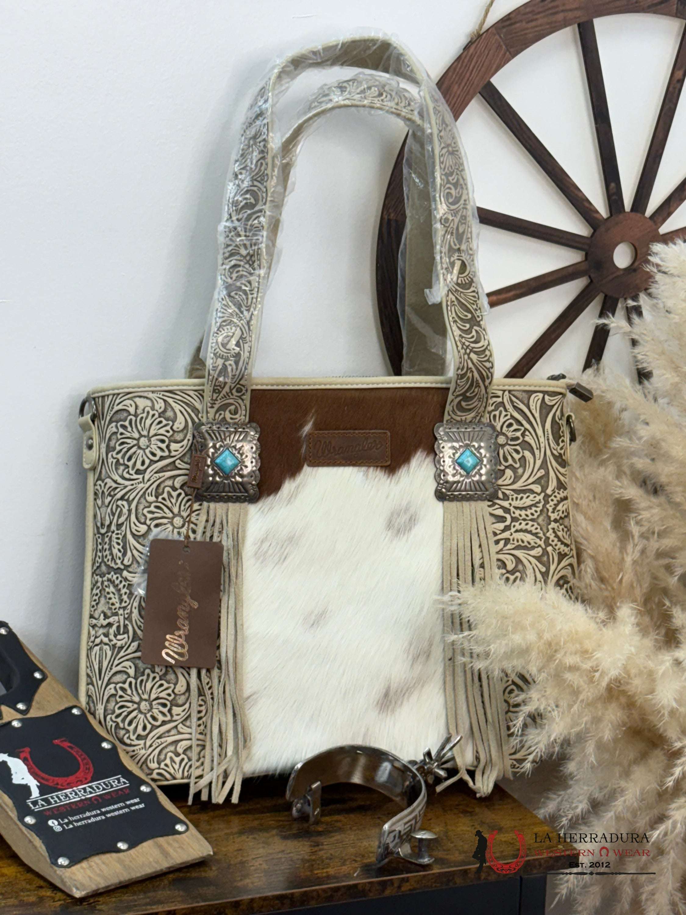 Wrangler Bag Cow Print Ropa Mujeres