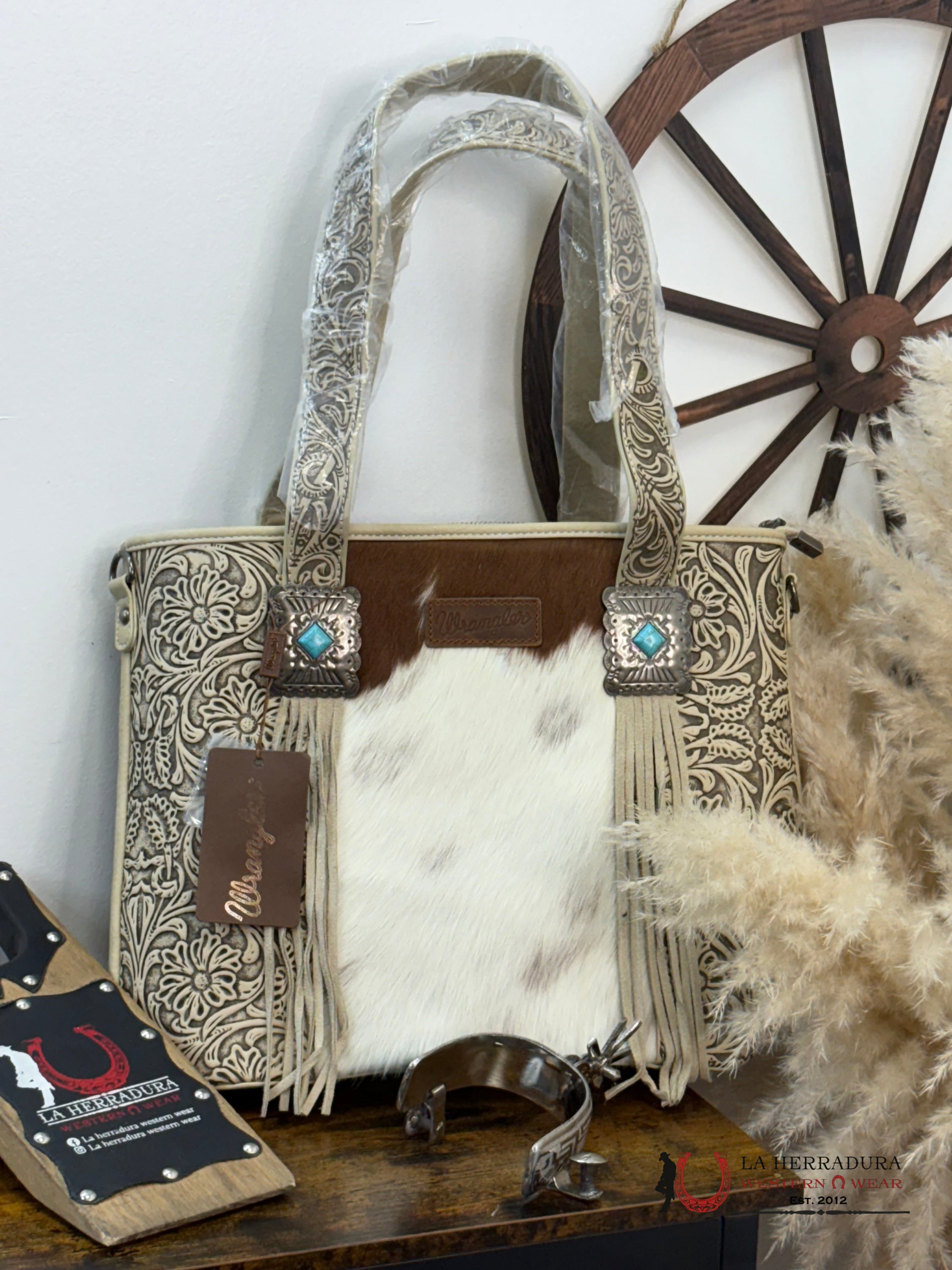 Wrangler Bag Cow Print Ropa Mujeres