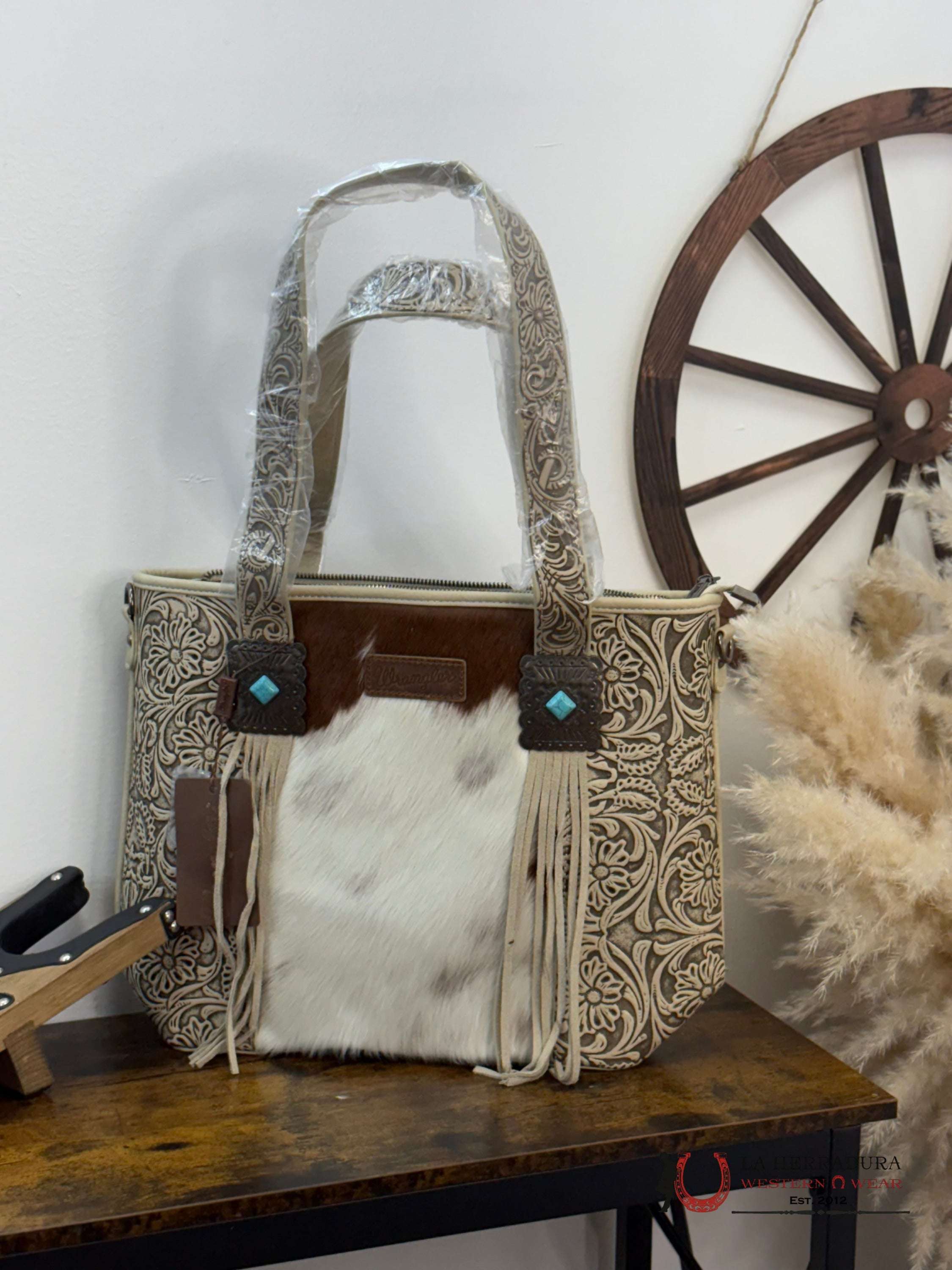 Wrangler Bag Cow Print Ropa Mujeres