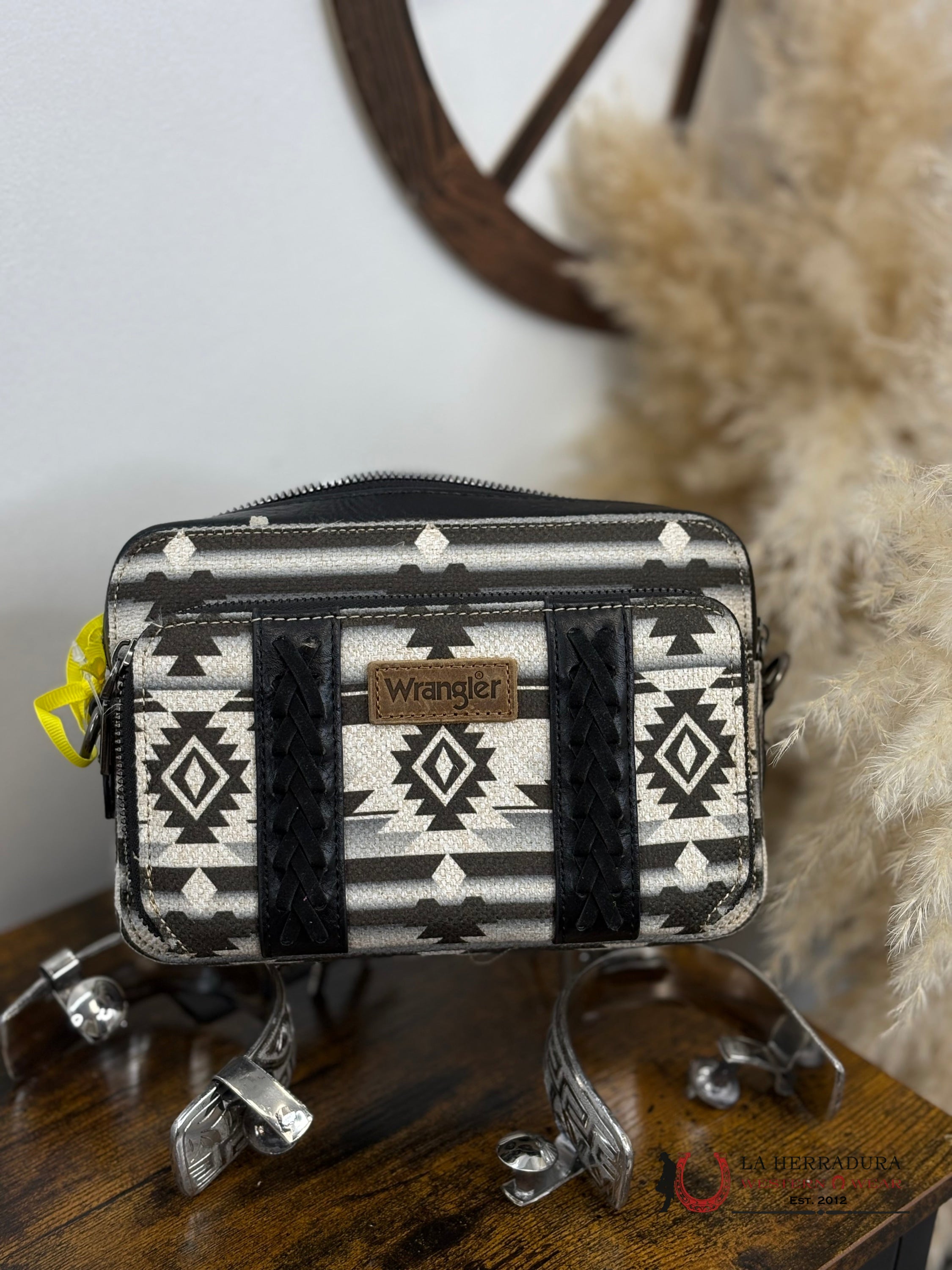 Wrangler Black Aztec Crossbody Ropa Mujeres