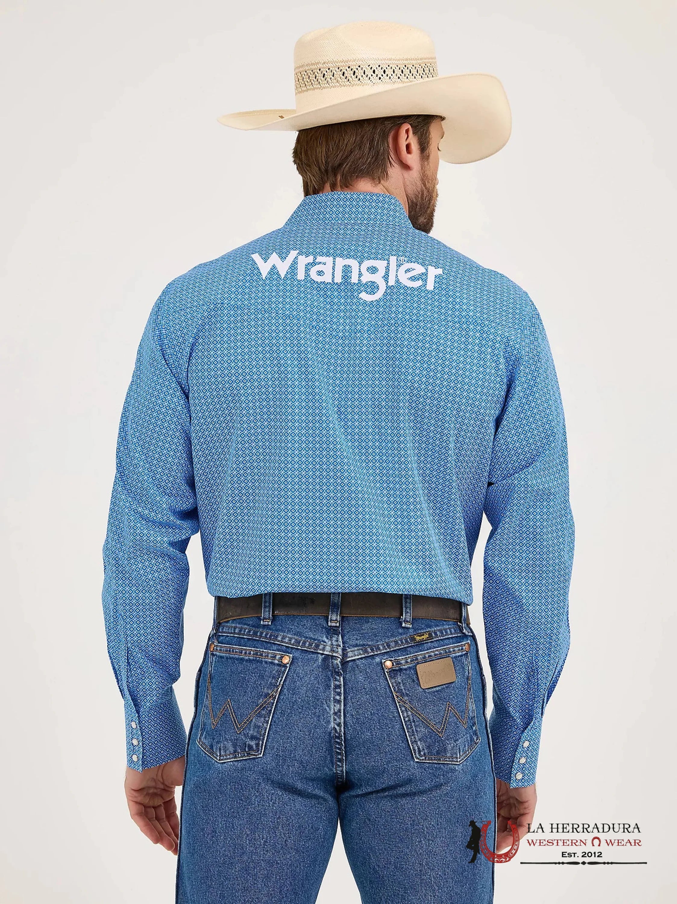 WRANGLER Blue Long Sleeve Shirt - 5839 ROPA HOMBRES