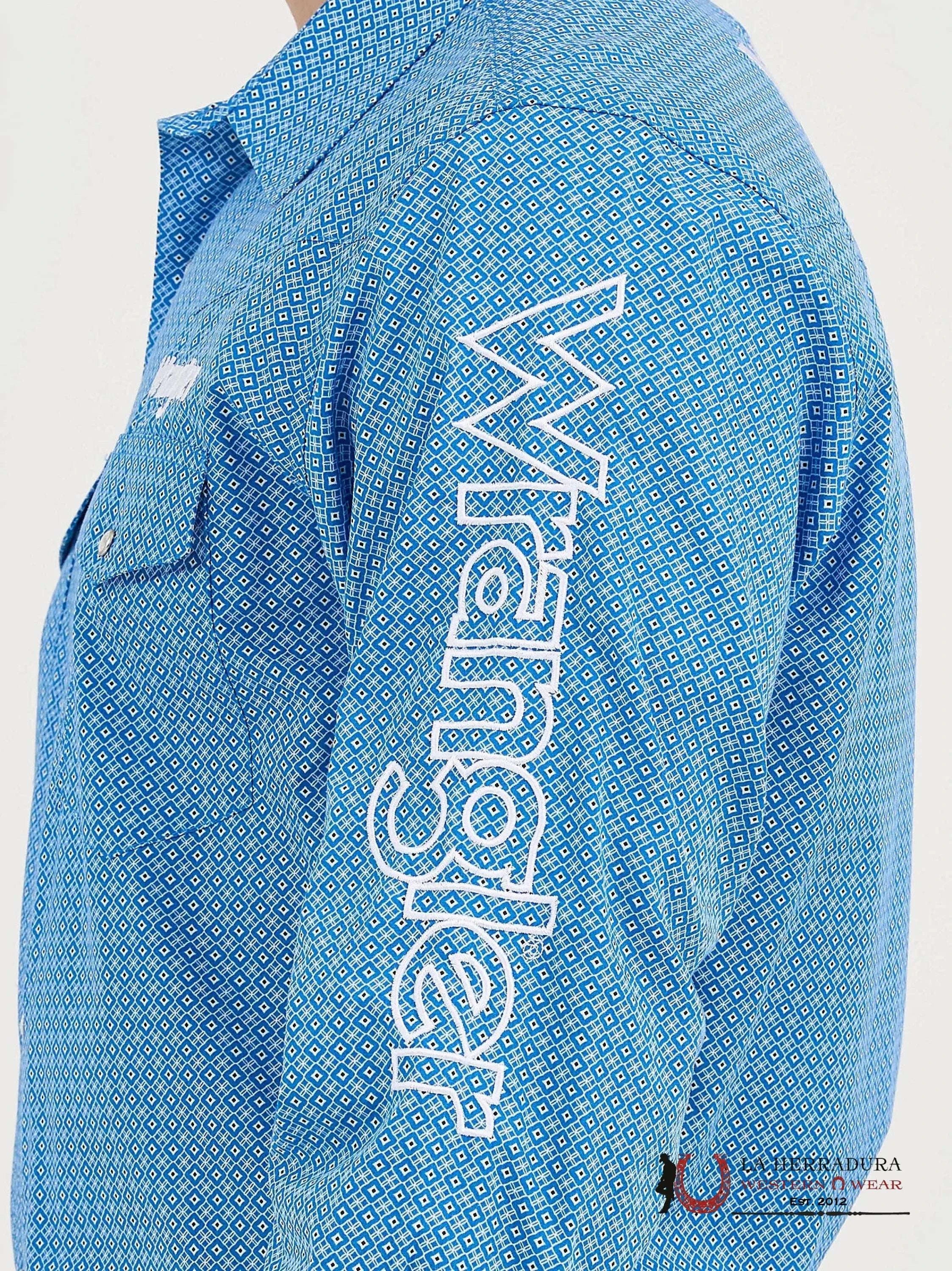 WRANGLER Blue Long Sleeve Shirt - 5839 ROPA HOMBRES