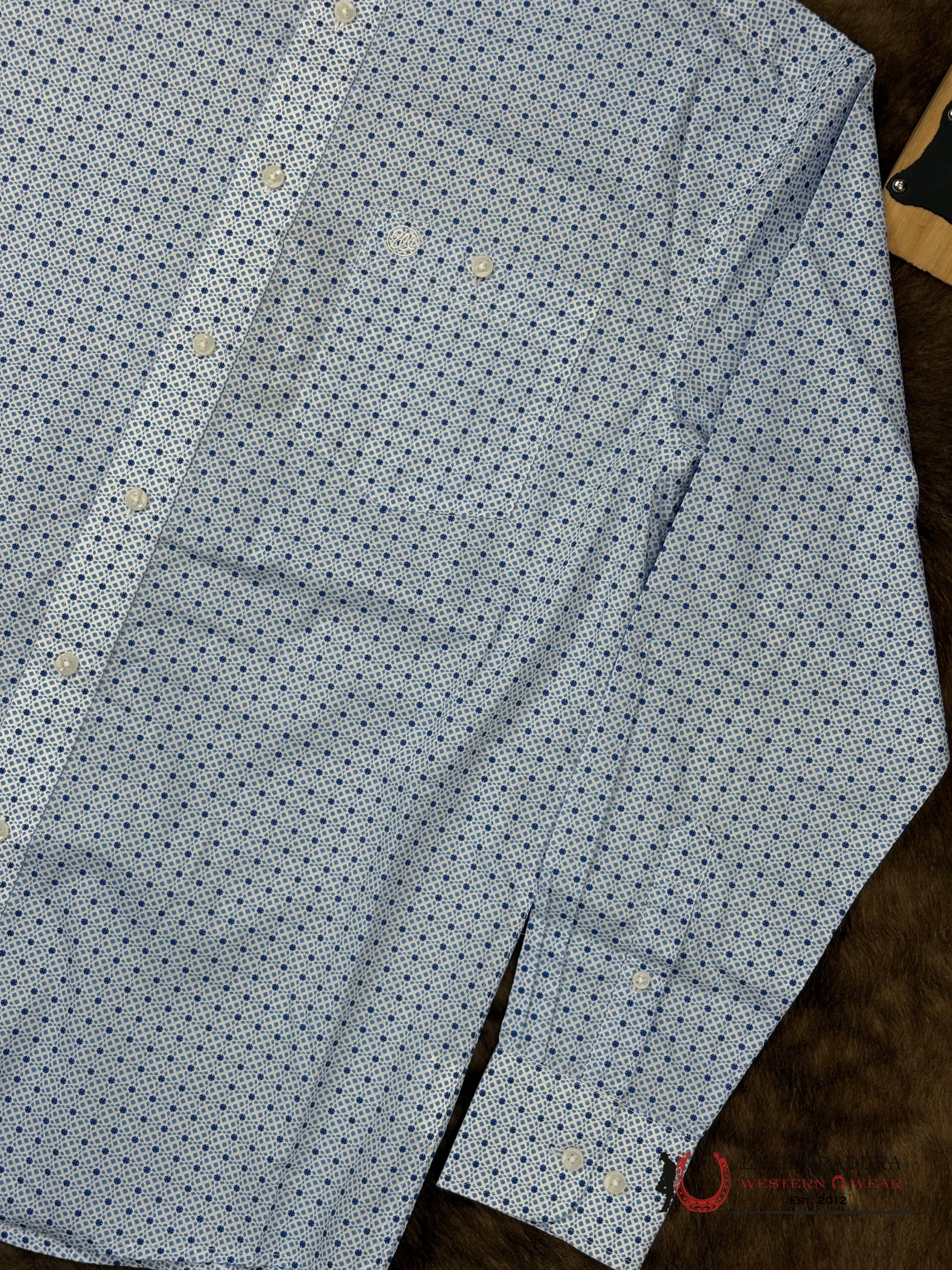 WRANGLER Blue Long Sleeve Shirt ROPA HOMBRES