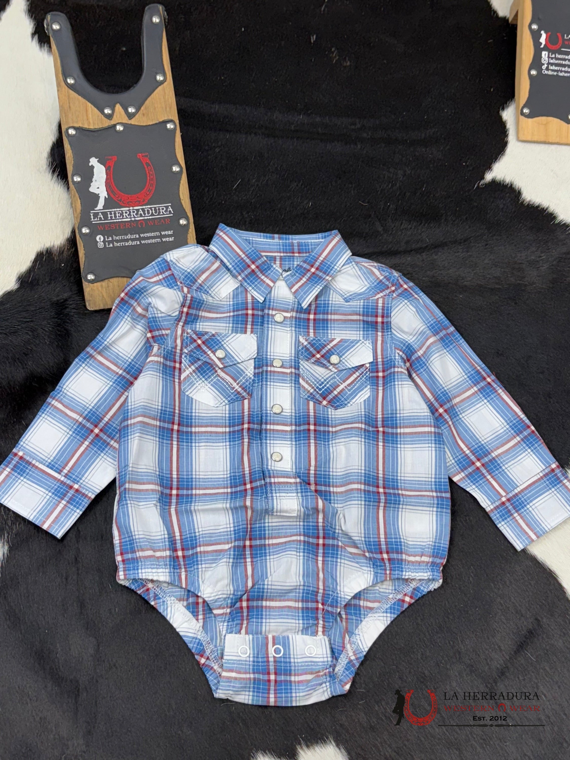 Wrangler Blue Striped Shirt Niños