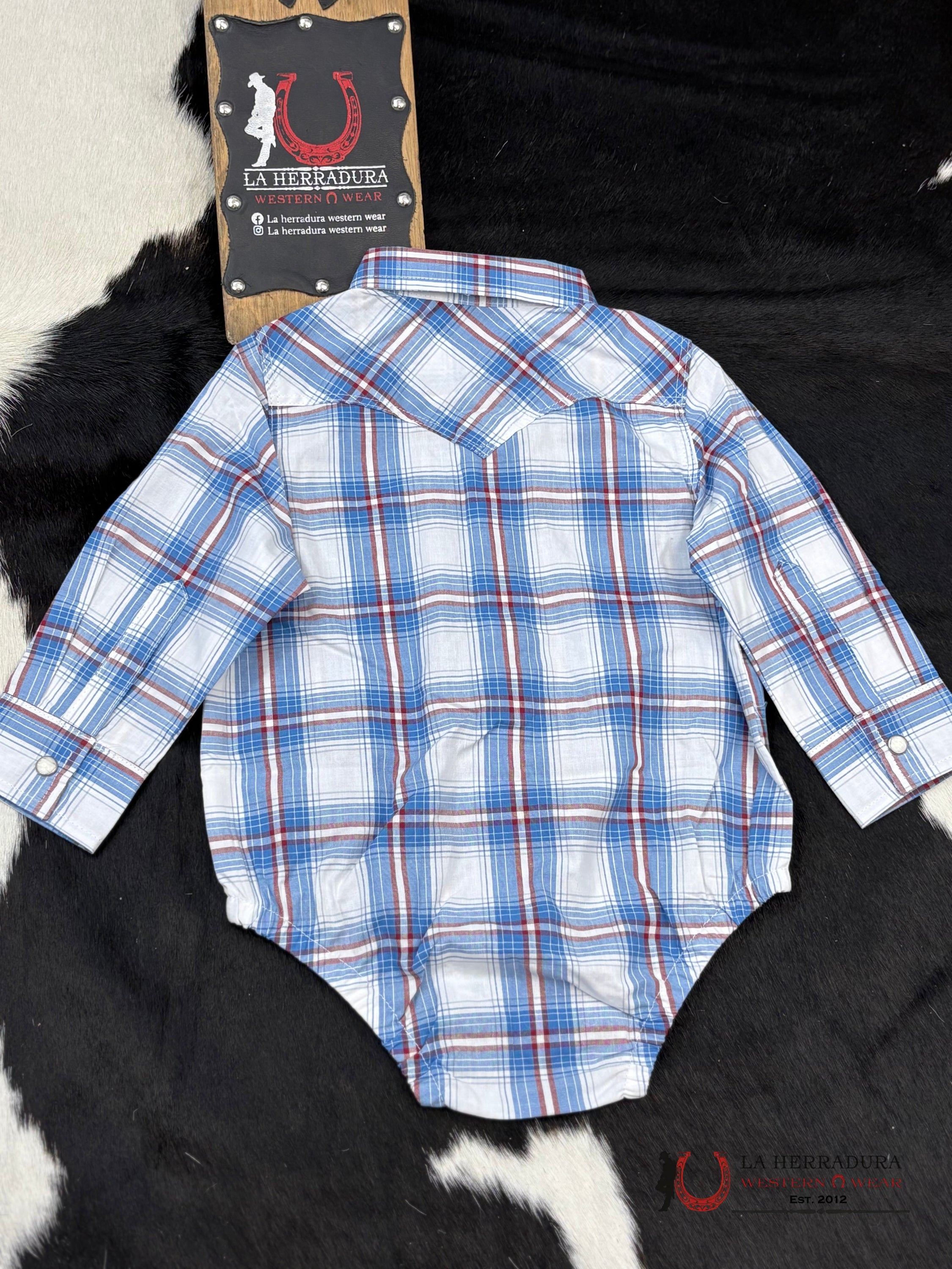 Wrangler Blue Striped Shirt Niños