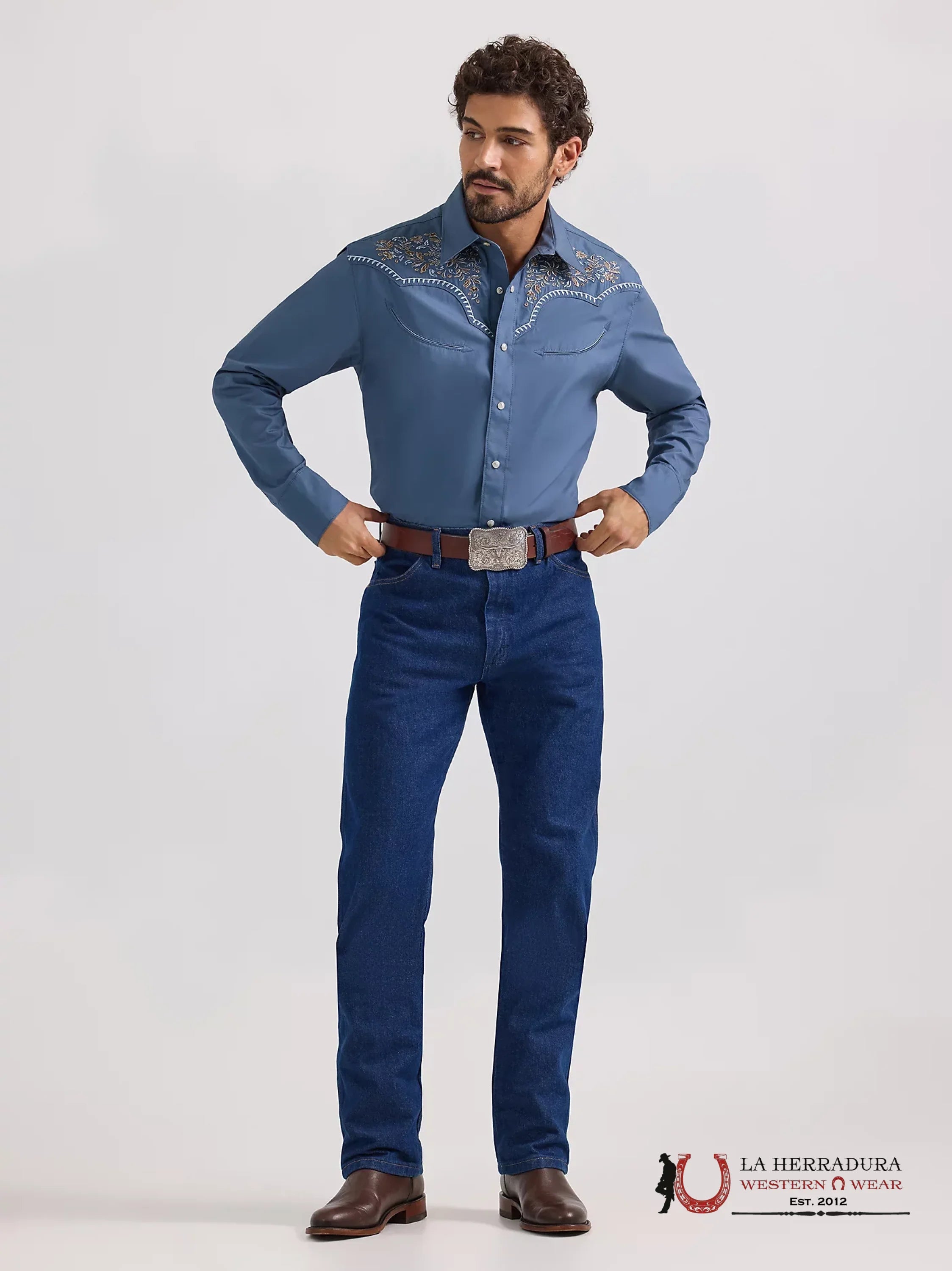 Wrangler Blue with flowers ROPA HOMBRES