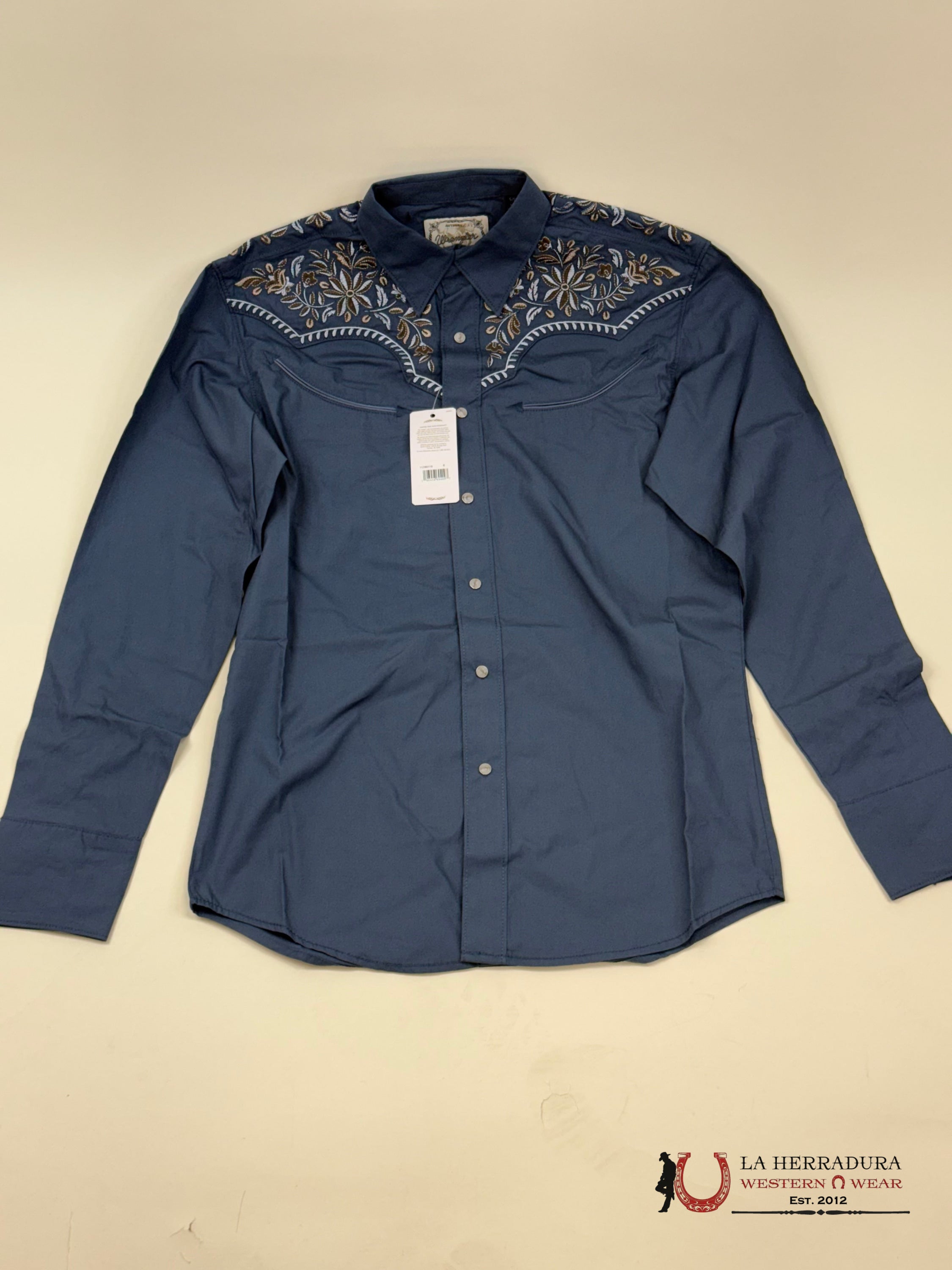 Wrangler Blue With Flowers Ropa Hombres
