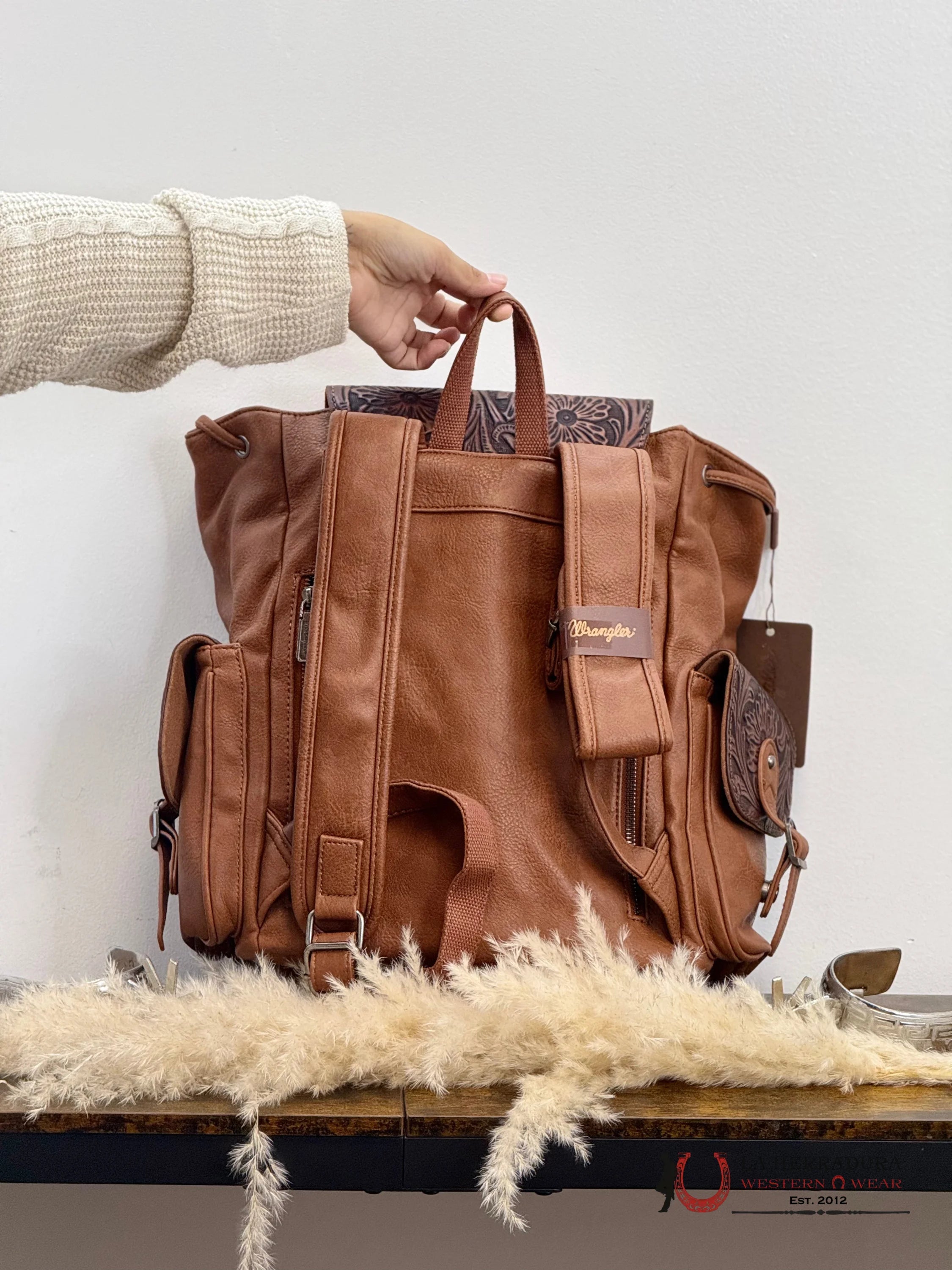 Wrangler Bookbag Dark Brown Ropa Mujeres