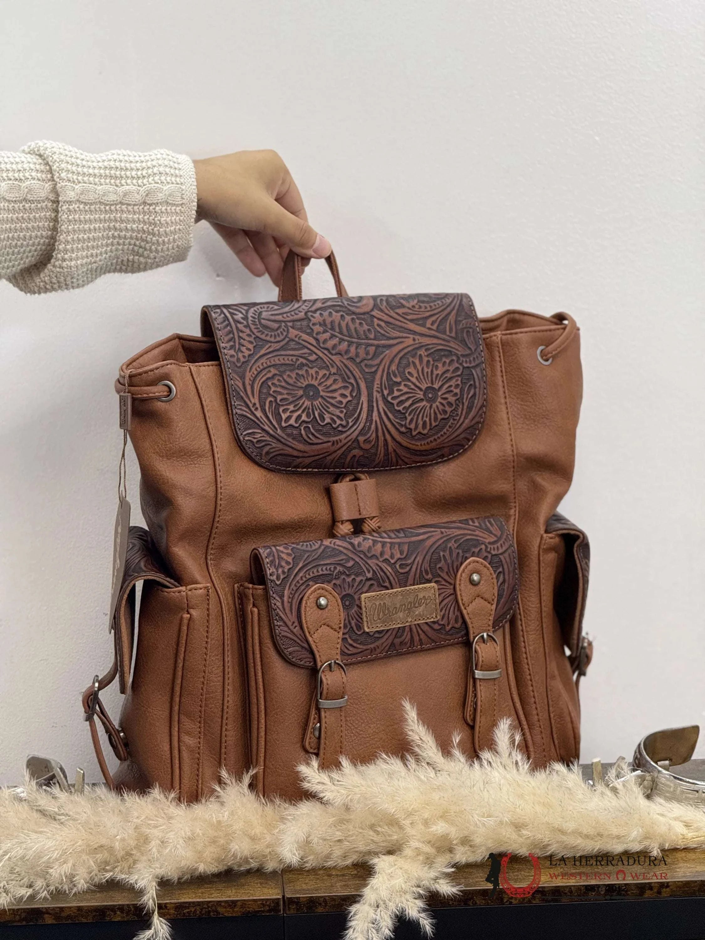 Wrangler Bookbag Dark Brown Ropa Mujeres