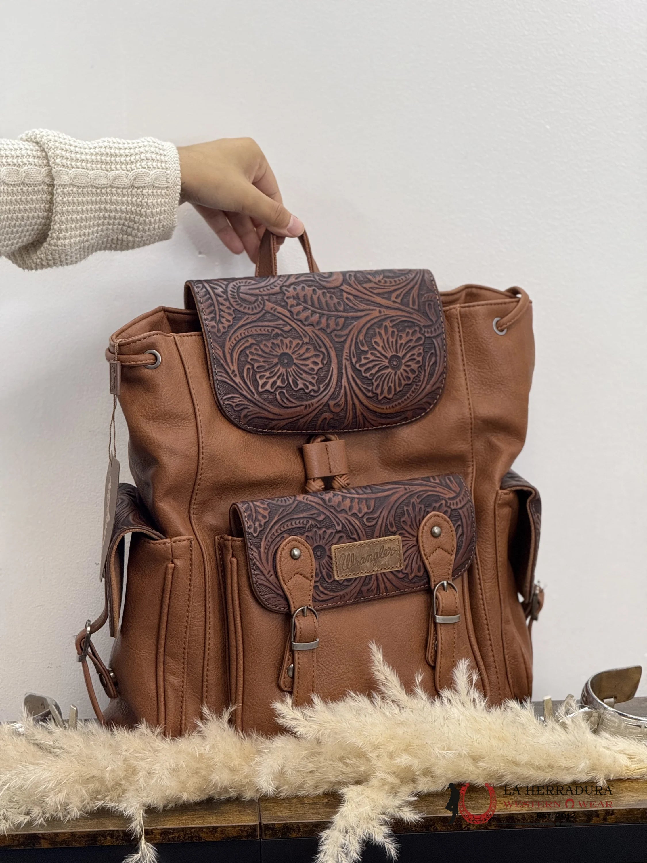 Wrangler Bookbag Dark Brown Ropa Mujeres