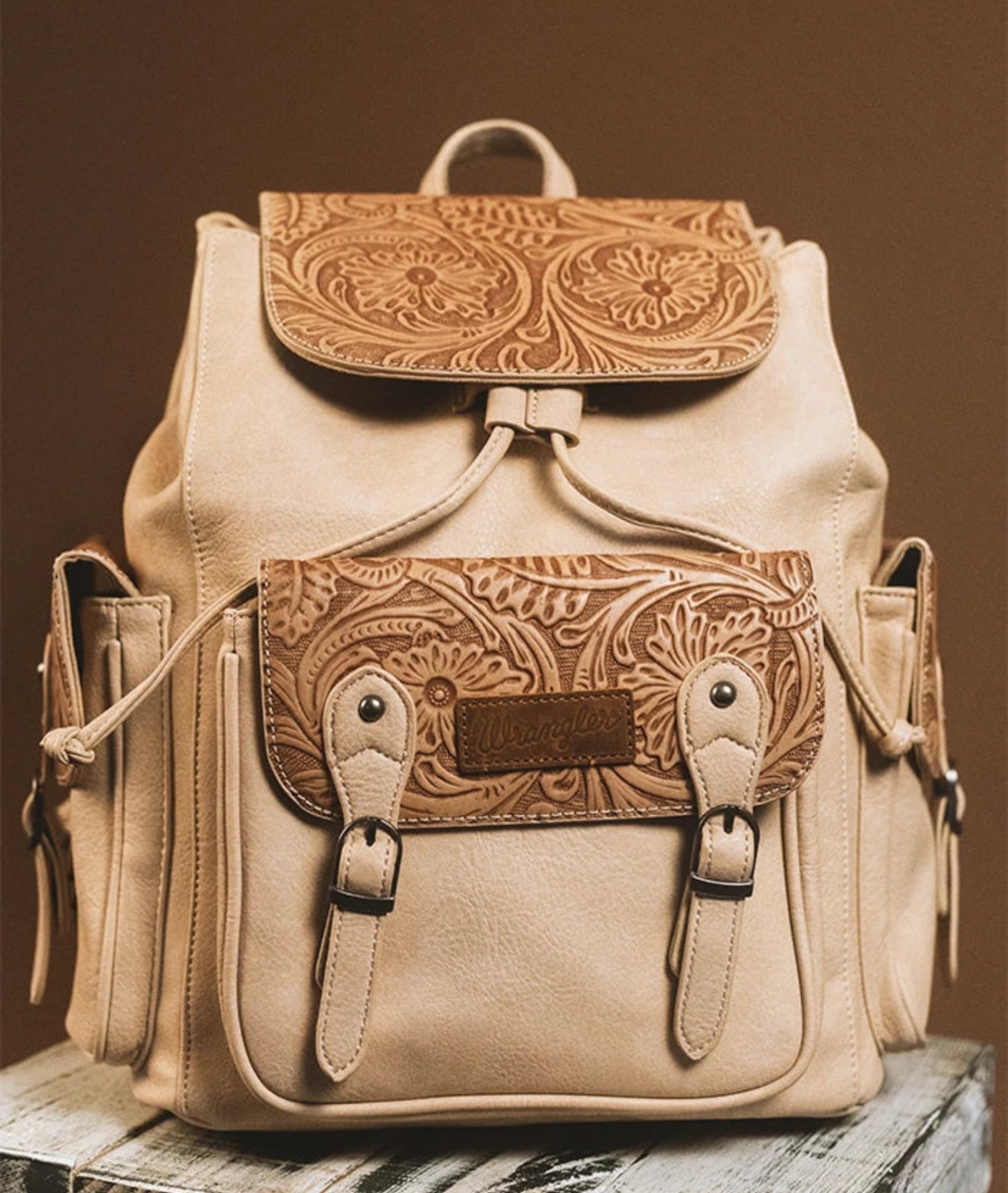 WRANGLER BOOKBAG TAN WG129110BTN ROPA MUJERES