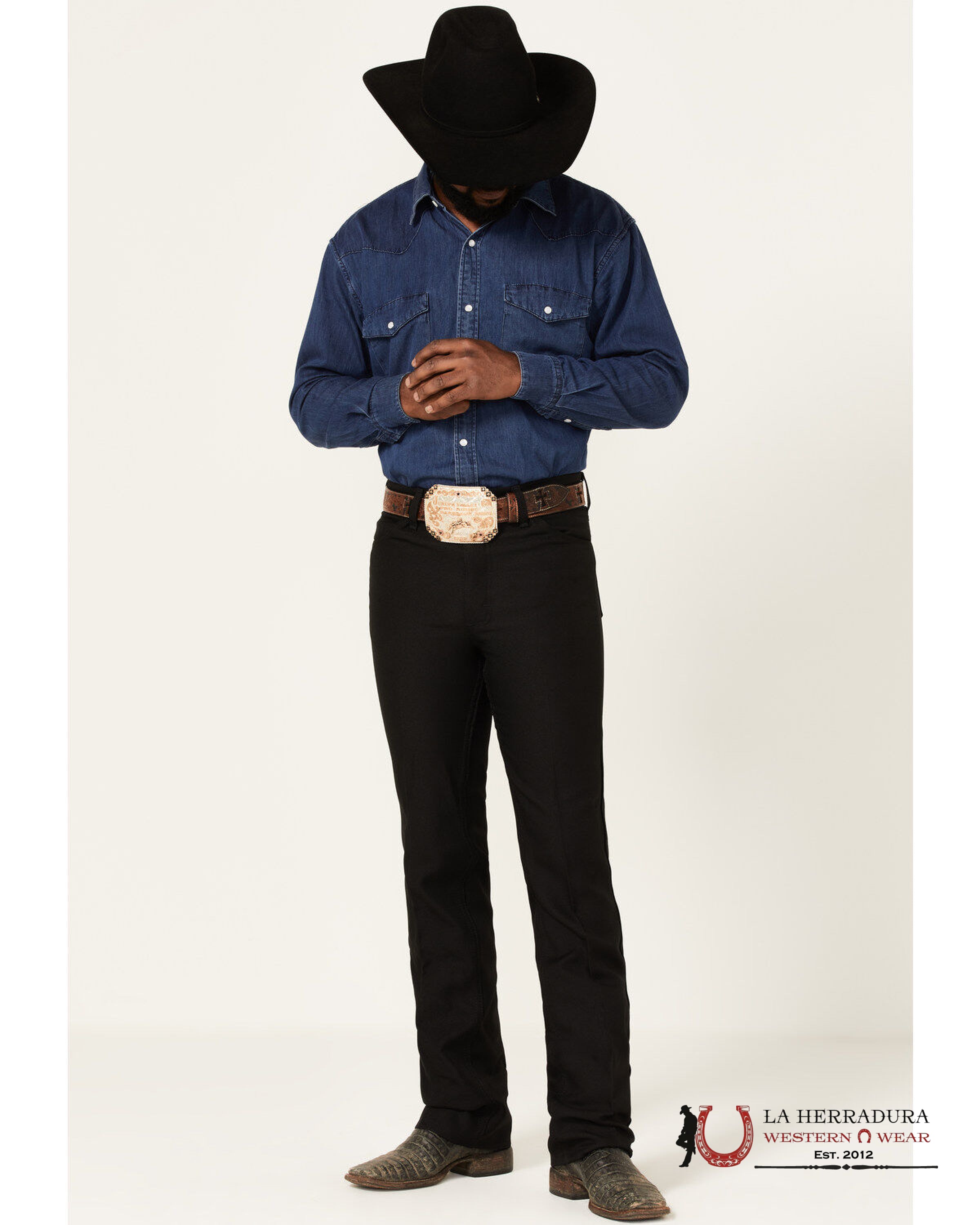 WRANGLER BOOT JEANS RANCHER BLACK REGULAR 82BK WRANGLER JEANS