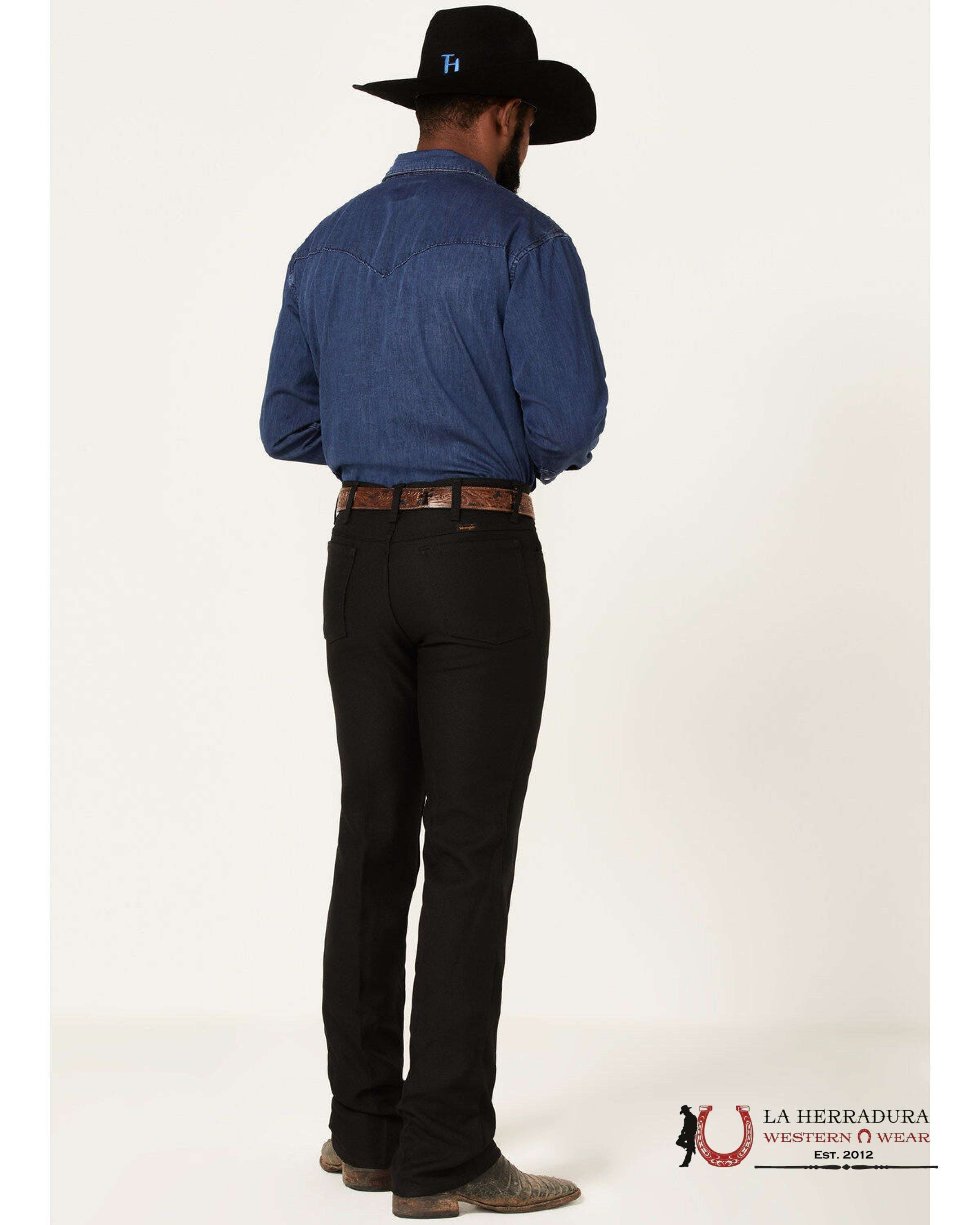 WRANGLER BOOT JEANS RANCHER BLACK REGULAR 82BK WRANGLER JEANS