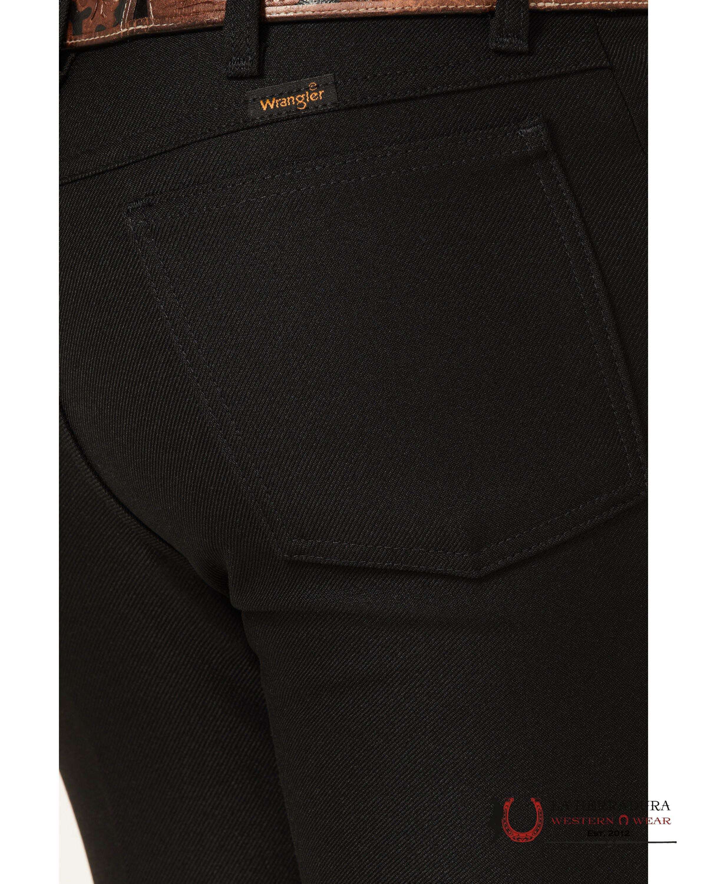 WRANGLER BOOT JEANS RANCHER BLACK REGULAR 82BK WRANGLER JEANS