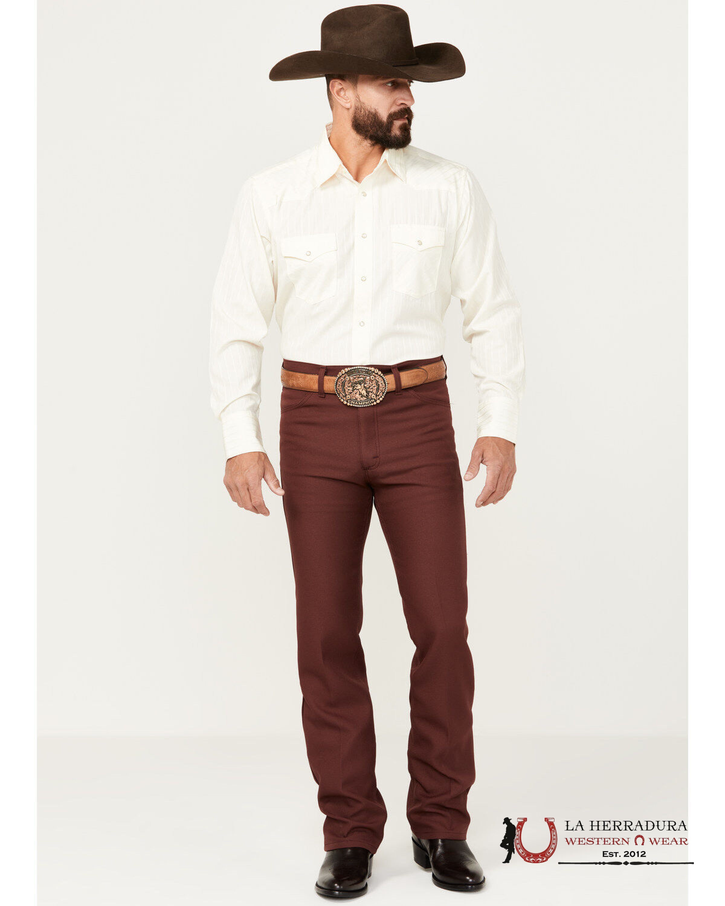 WRANGLER BOOT JEANS RANCHER BURGUNDY REGULAR 112336610 WRANGLER JEANS