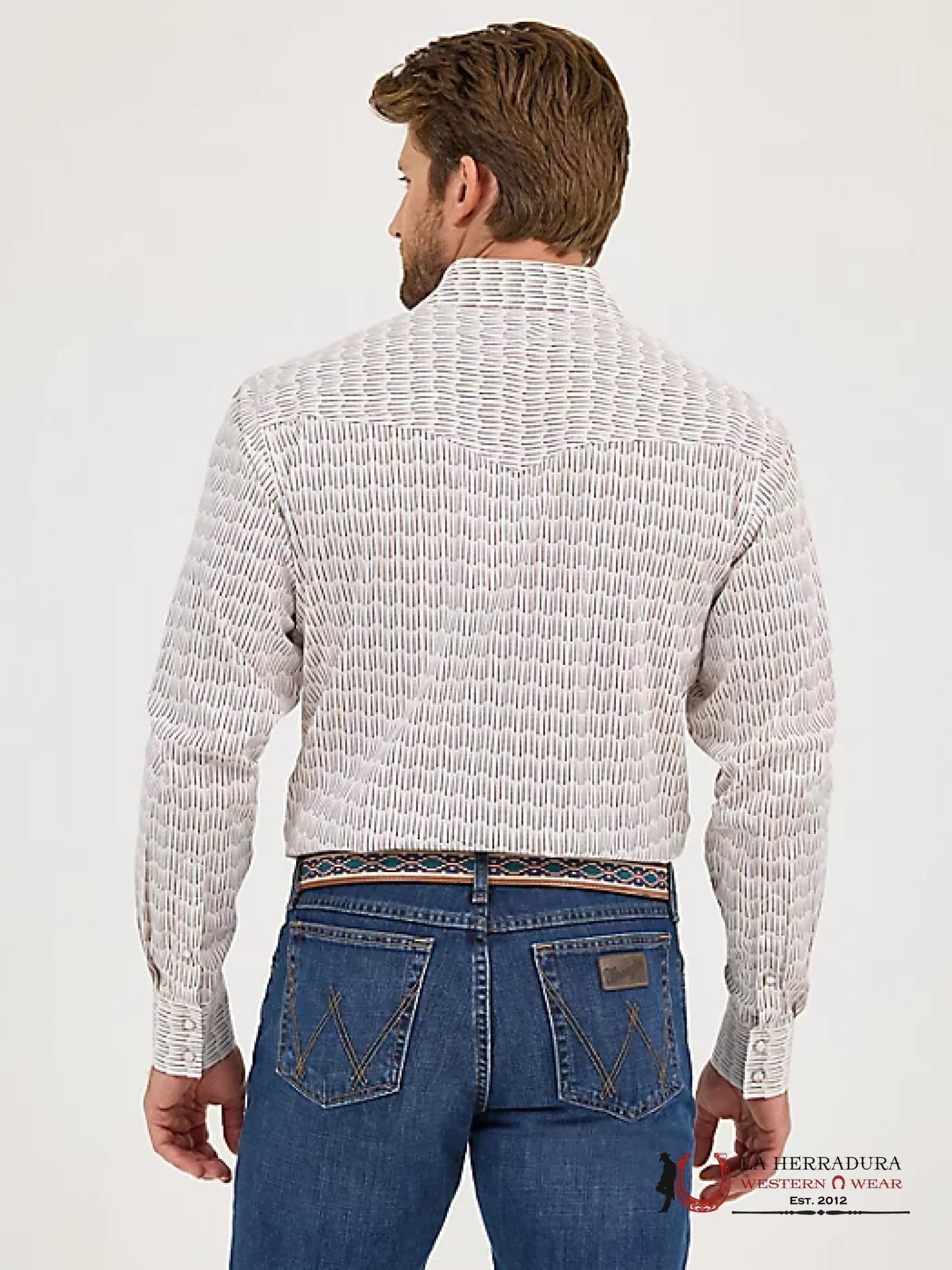 Wrangler Classic Fit Brown Waves Ropa Hombres