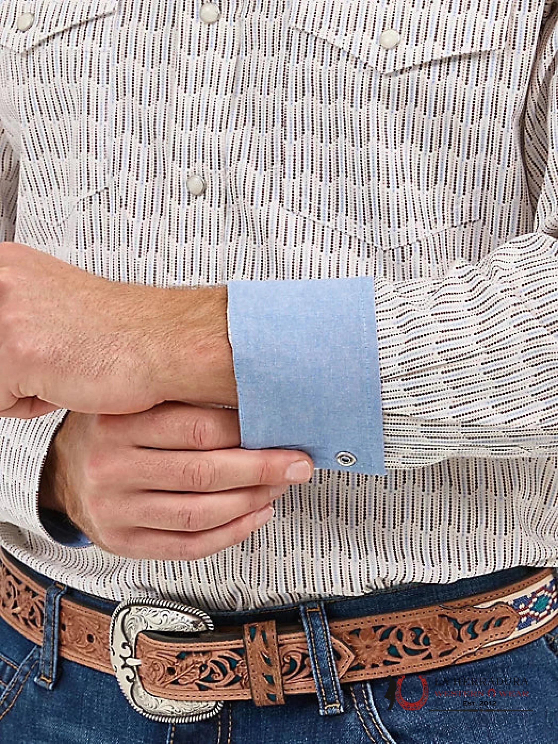 Wrangler Classic Fit Brown Waves Ropa Hombres