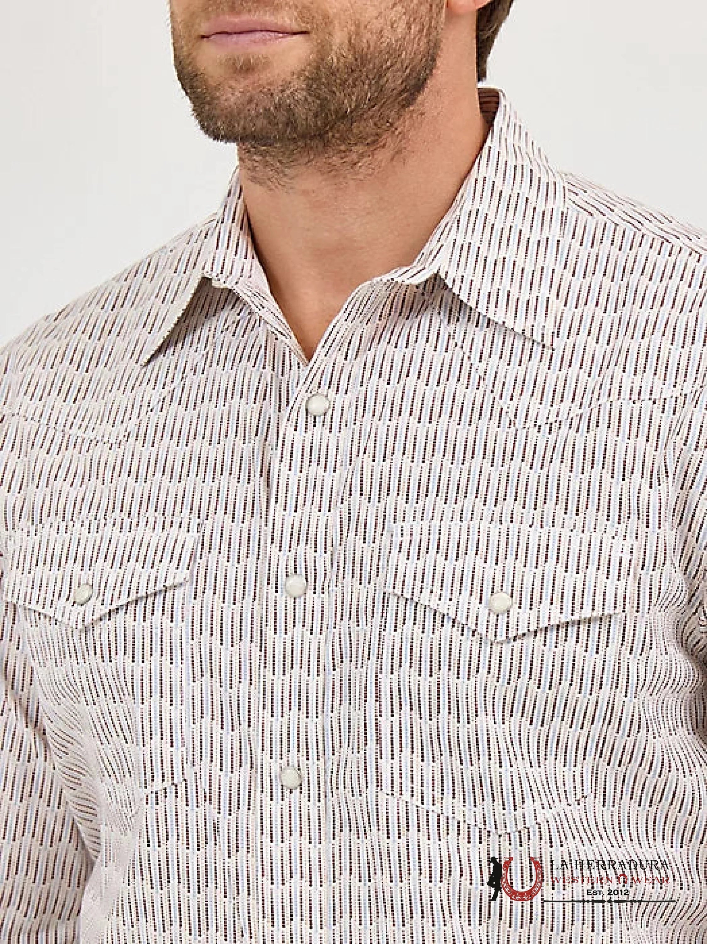 Wrangler Classic Fit Brown Waves Ropa Hombres