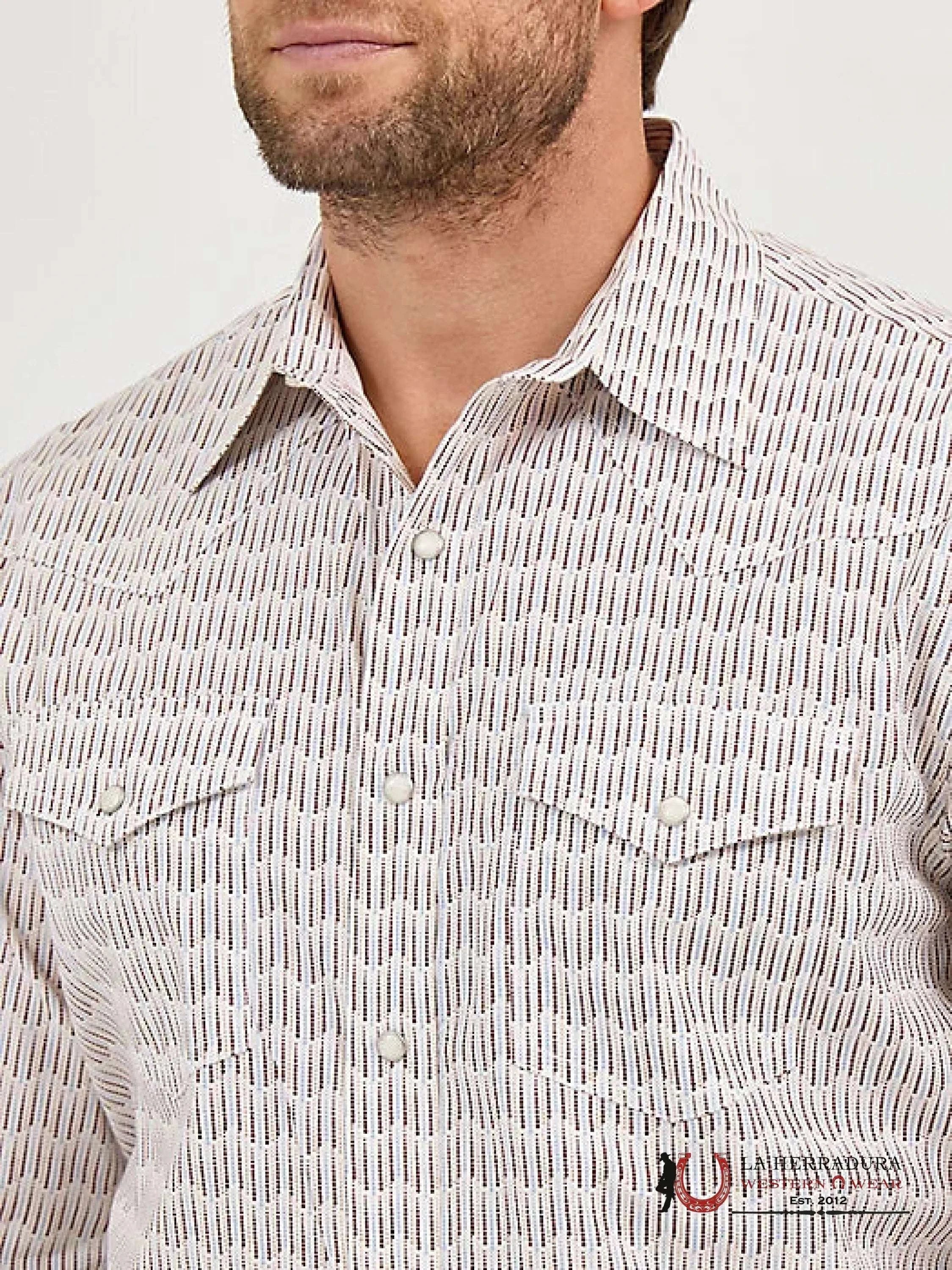 Wrangler Classic Fit Brown Waves Ropa Hombres