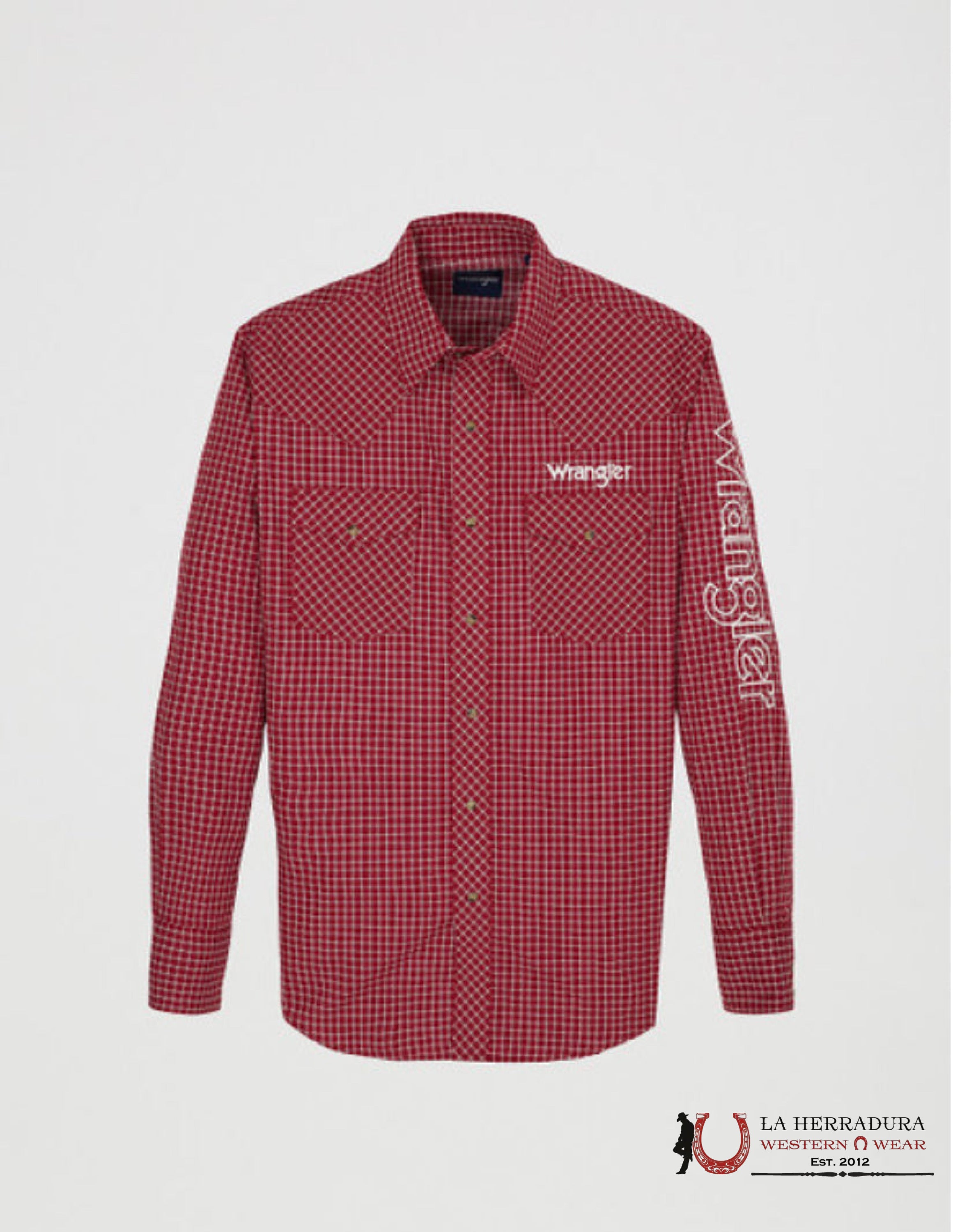 Wrangler Classic Fit Red Plaid Ropa Hombres
