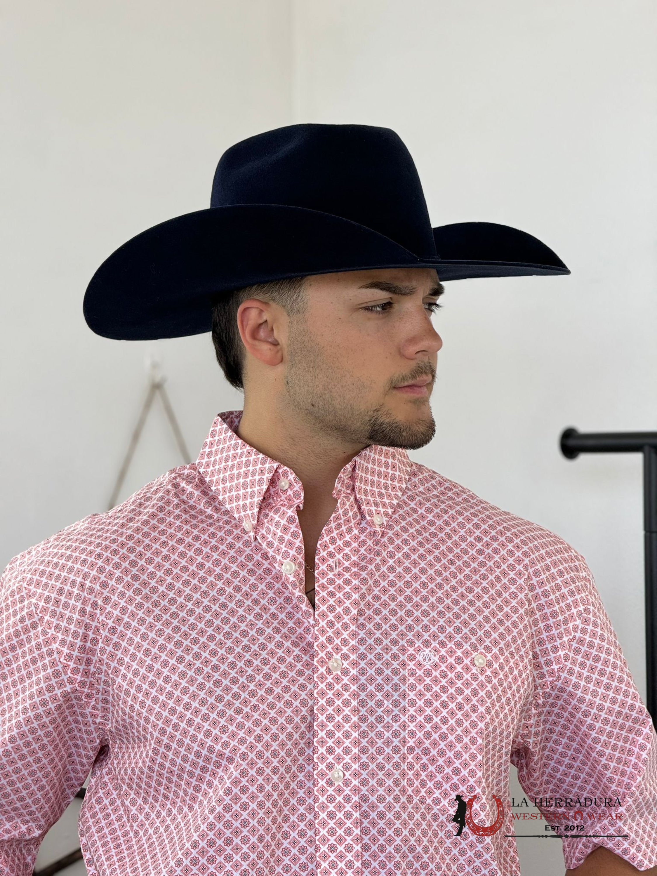 Wrangler Classic Orange Foil Button Short Sleeve Shirt 6076 Ropa Hombres