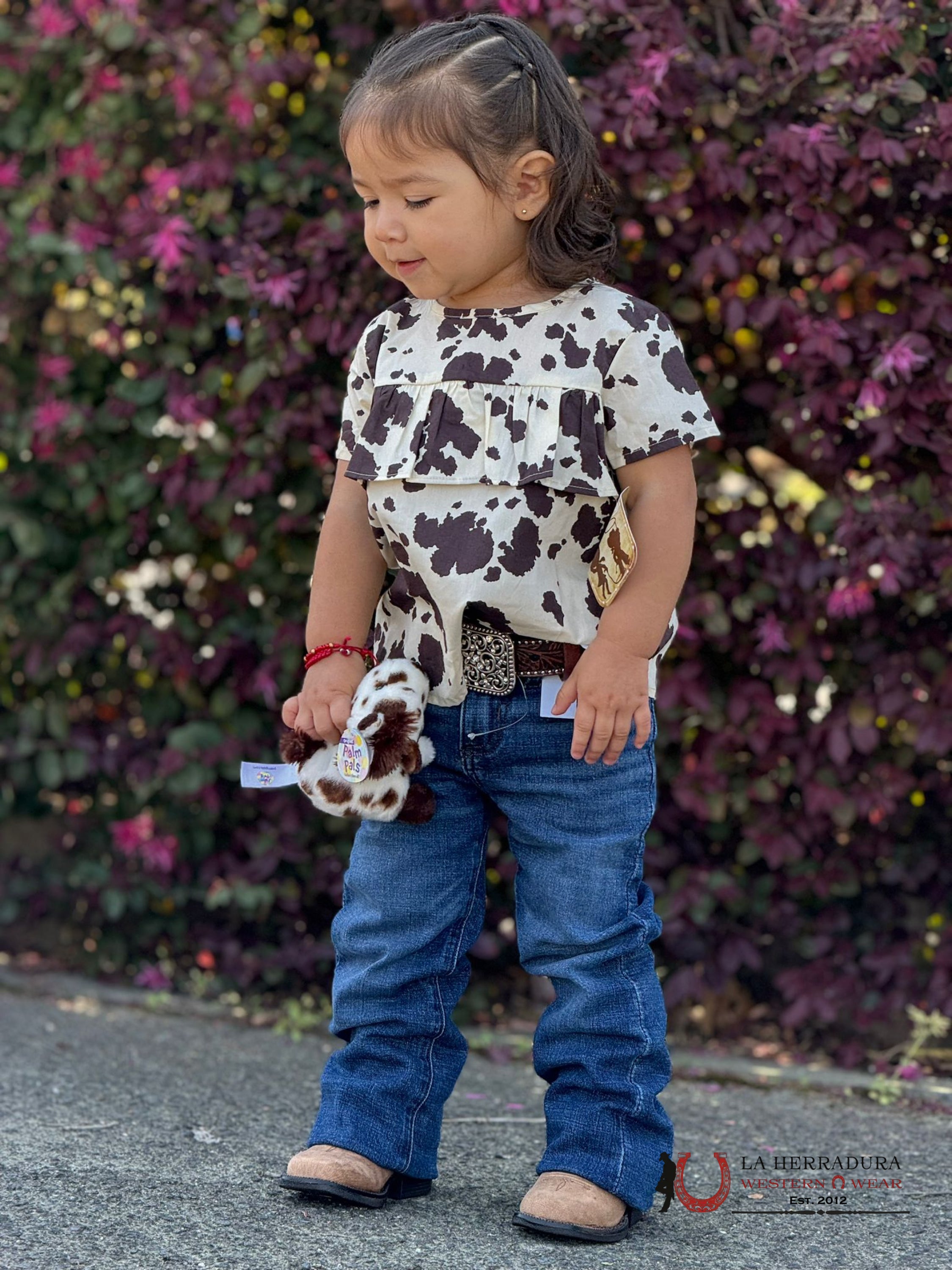Wrangler Cow Print Niños