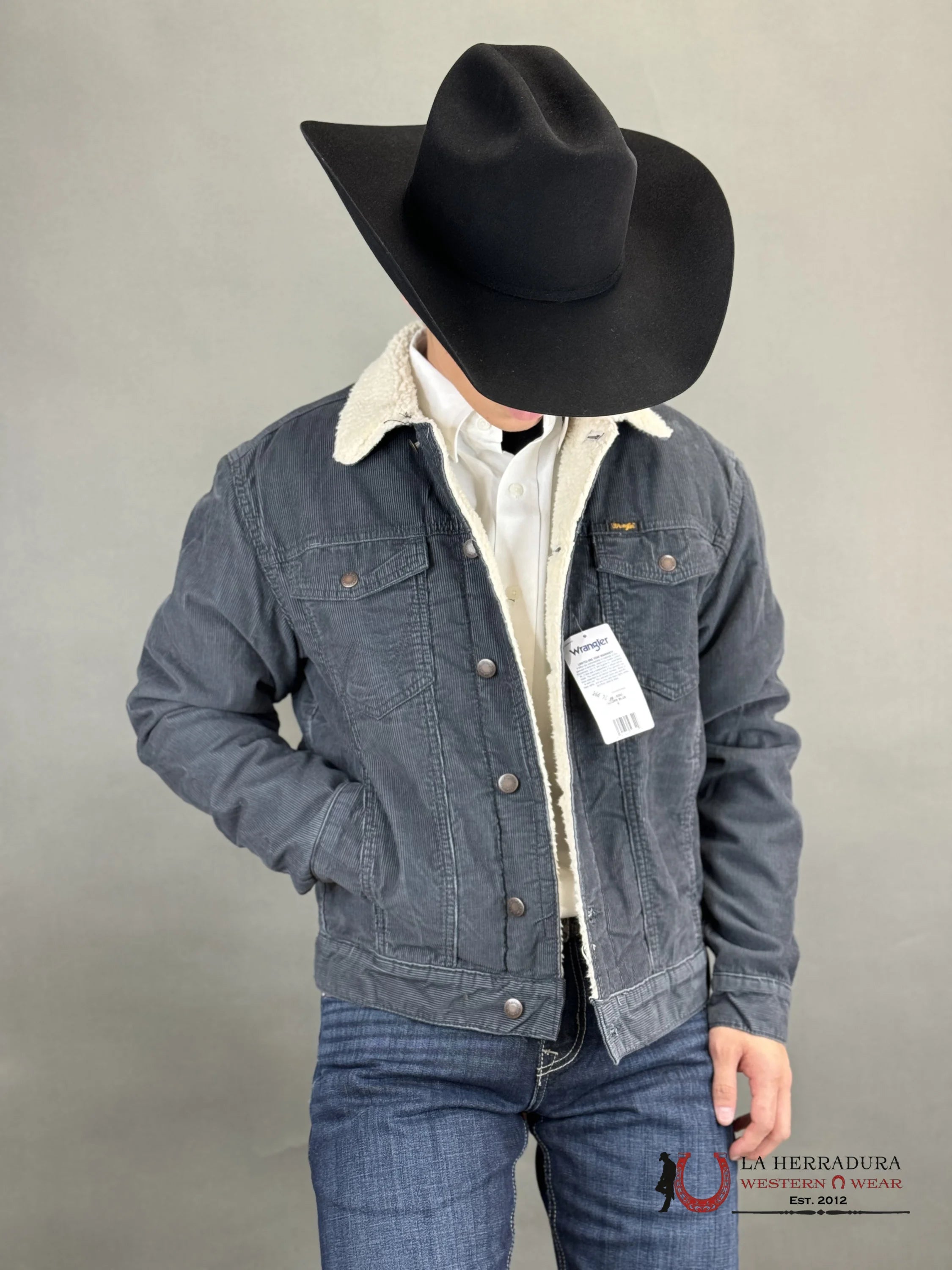 Wrangler Cowboy Cut Sherpa Lined Denim Jacket Retro Ombre Blue Ropa Hombres