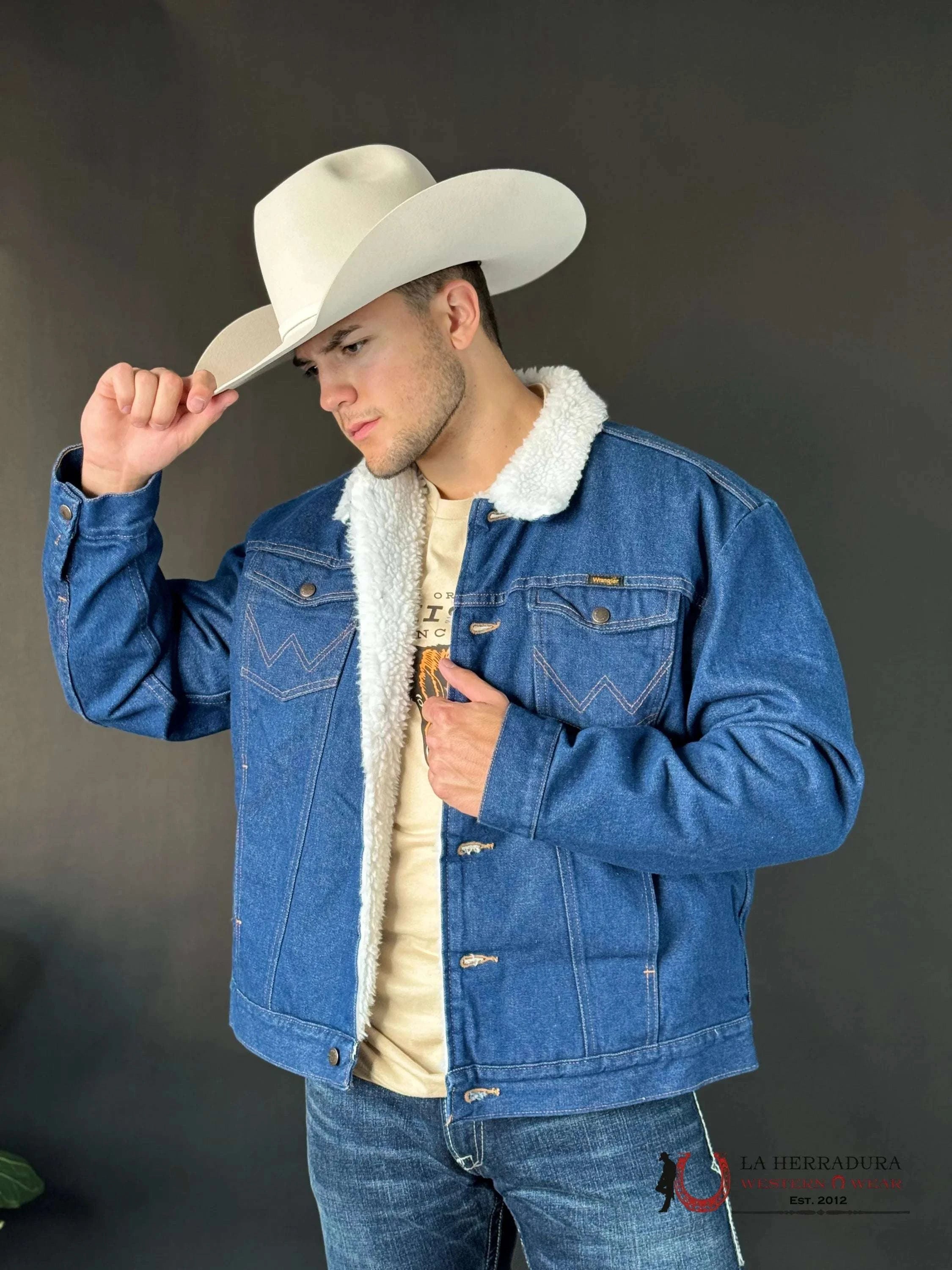 Wrangler Cowboy Cut Sherpa On Top Lined Denim Jacket Ropa Hombres