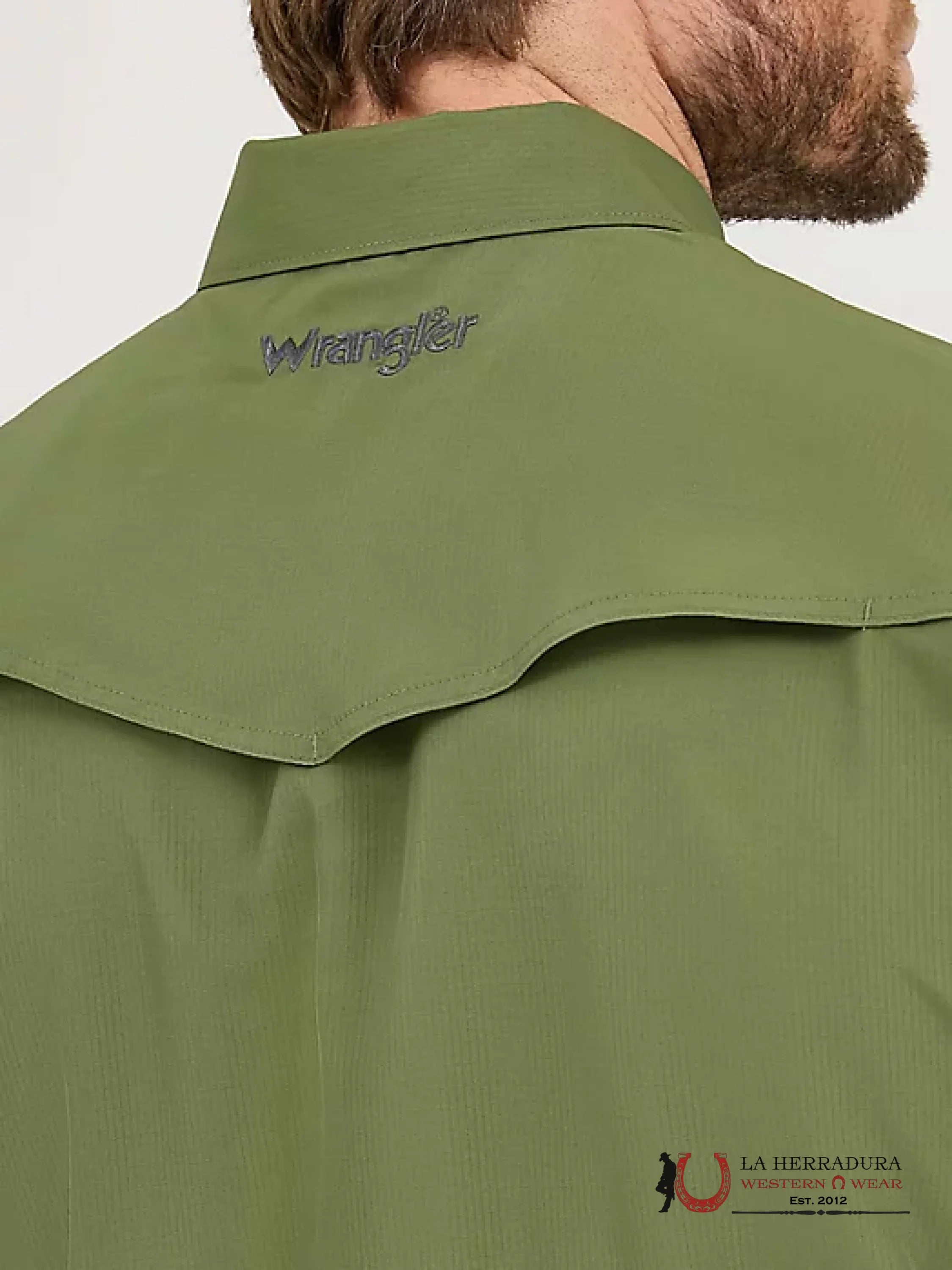 WRANGLER Forest Green Short Sleeve Shirt ROPA HOMBRES