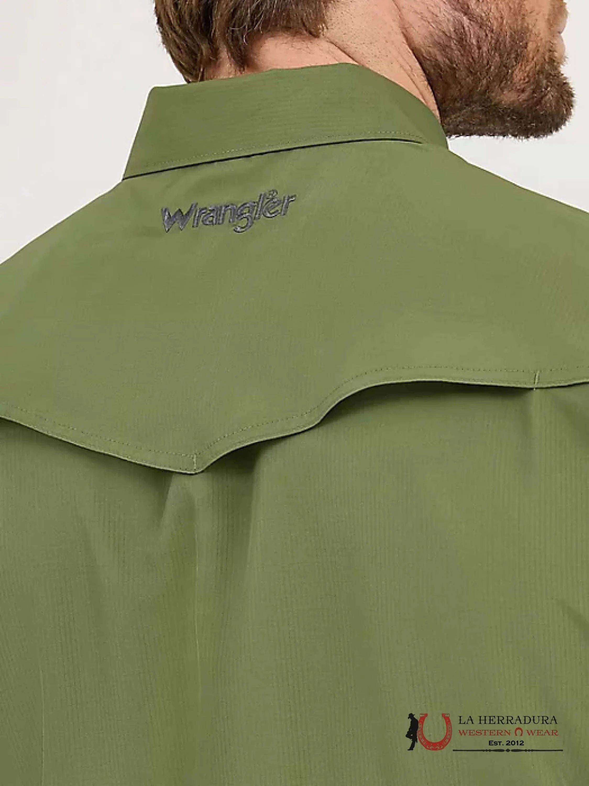 WRANGLER Forest Green Short Sleeve Shirt ROPA HOMBRES