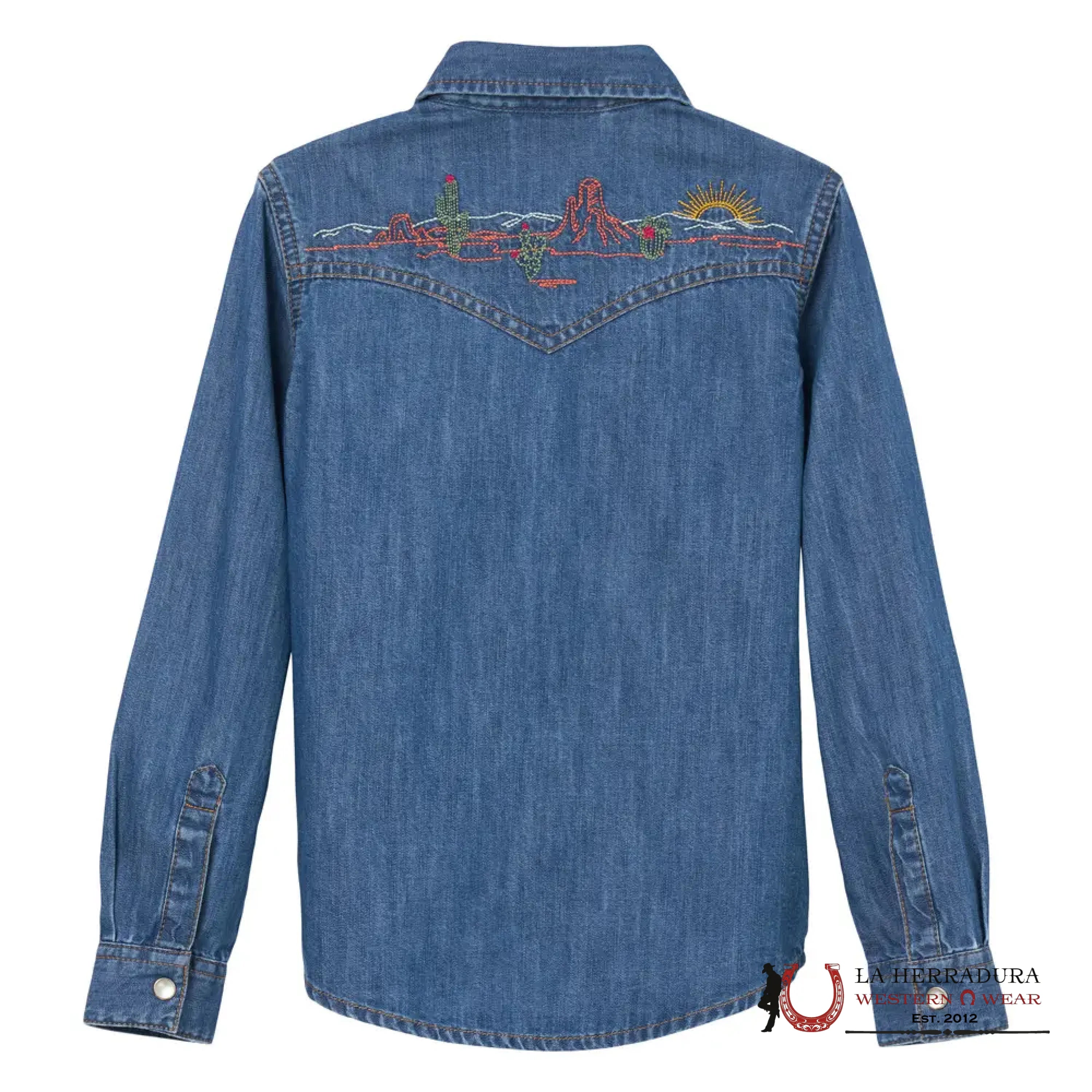 WRANGLER GIRLS BUTTON UP Denim SHIRT 112344172