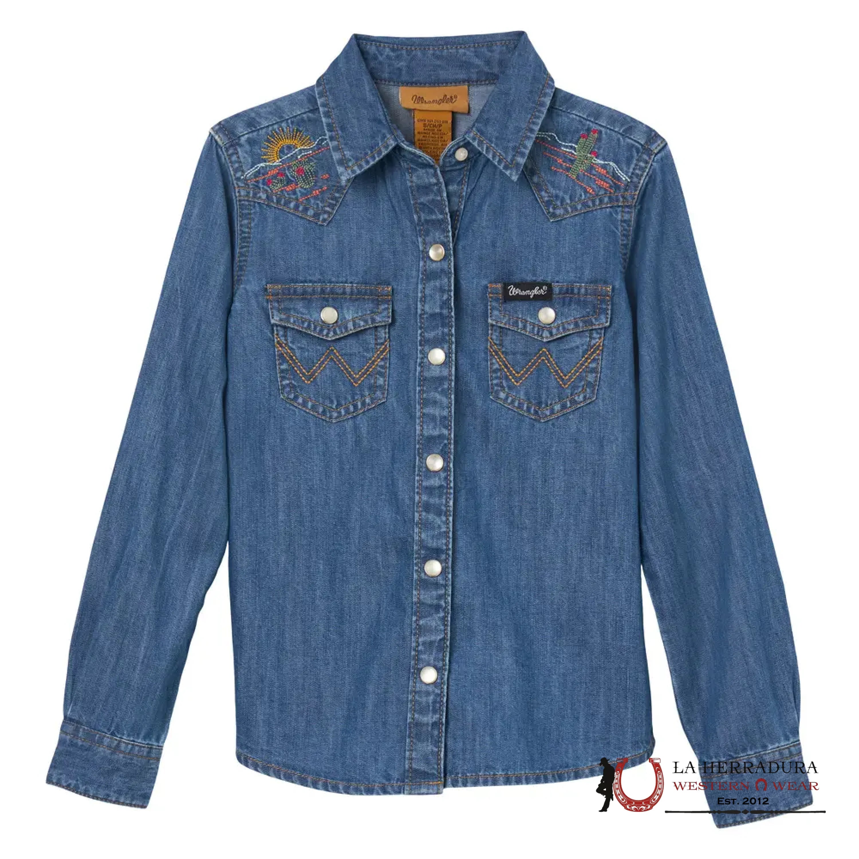 WRANGLER GIRLS BUTTON UP Denim SHIRT 112344172