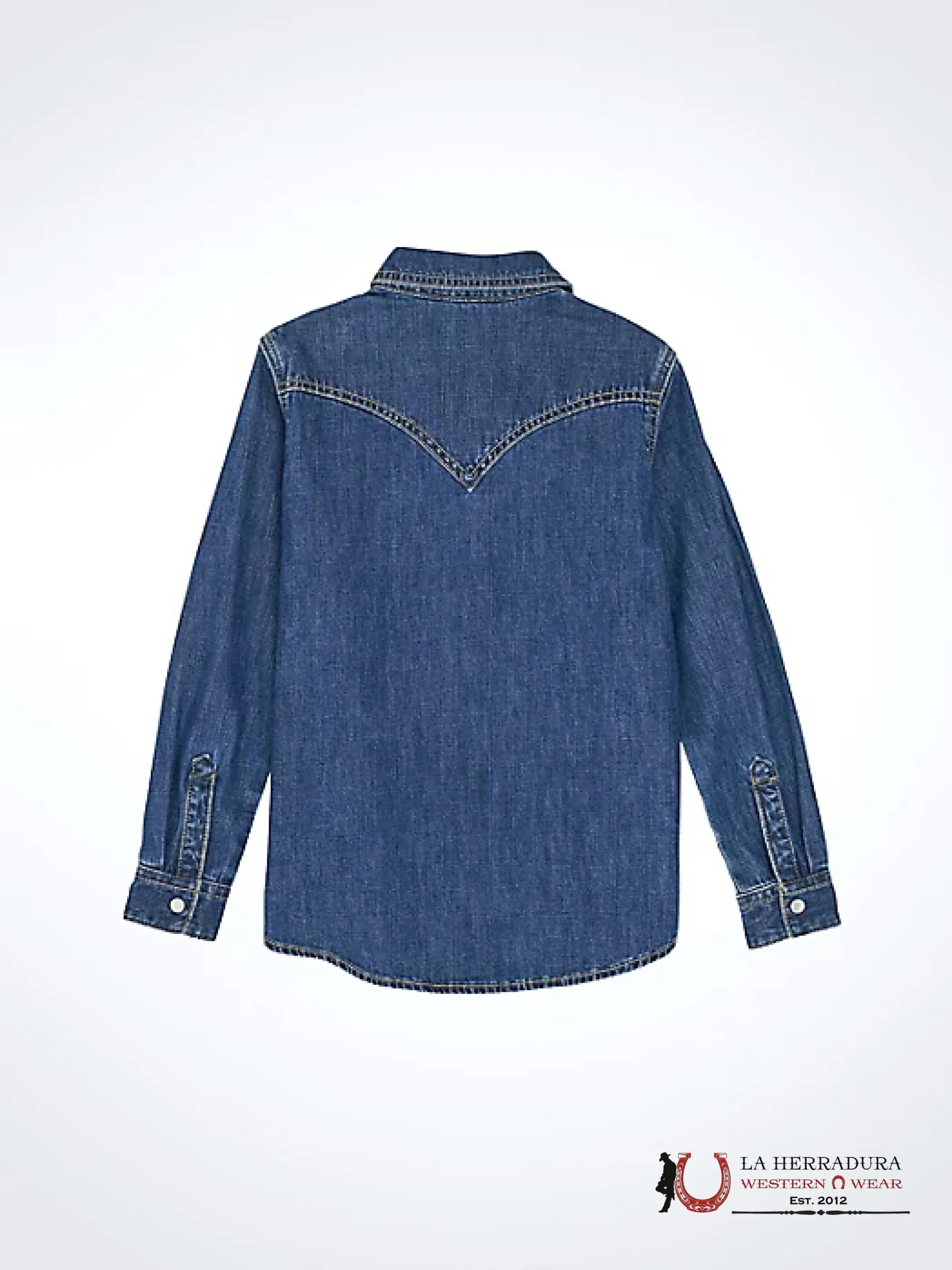 WRANGLER GIRLS BUTTON UP JEAN SHIRT 112367474