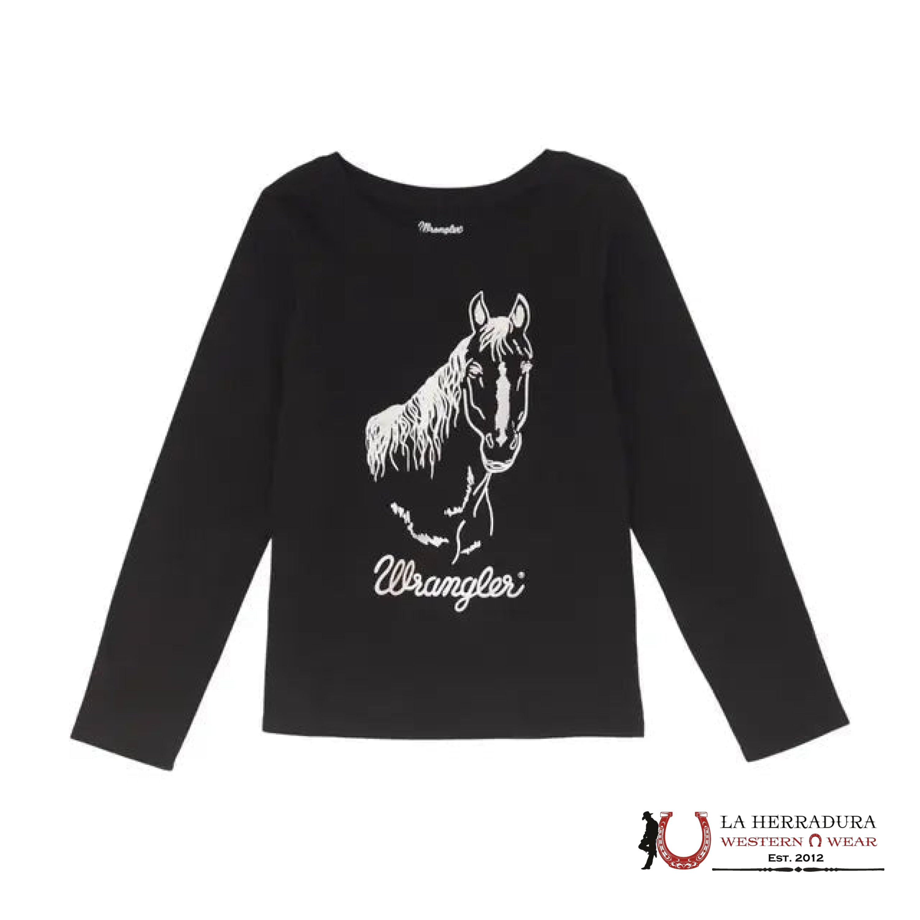 Wrangler Girls Floral Western Short Sleeve White NIÑAS