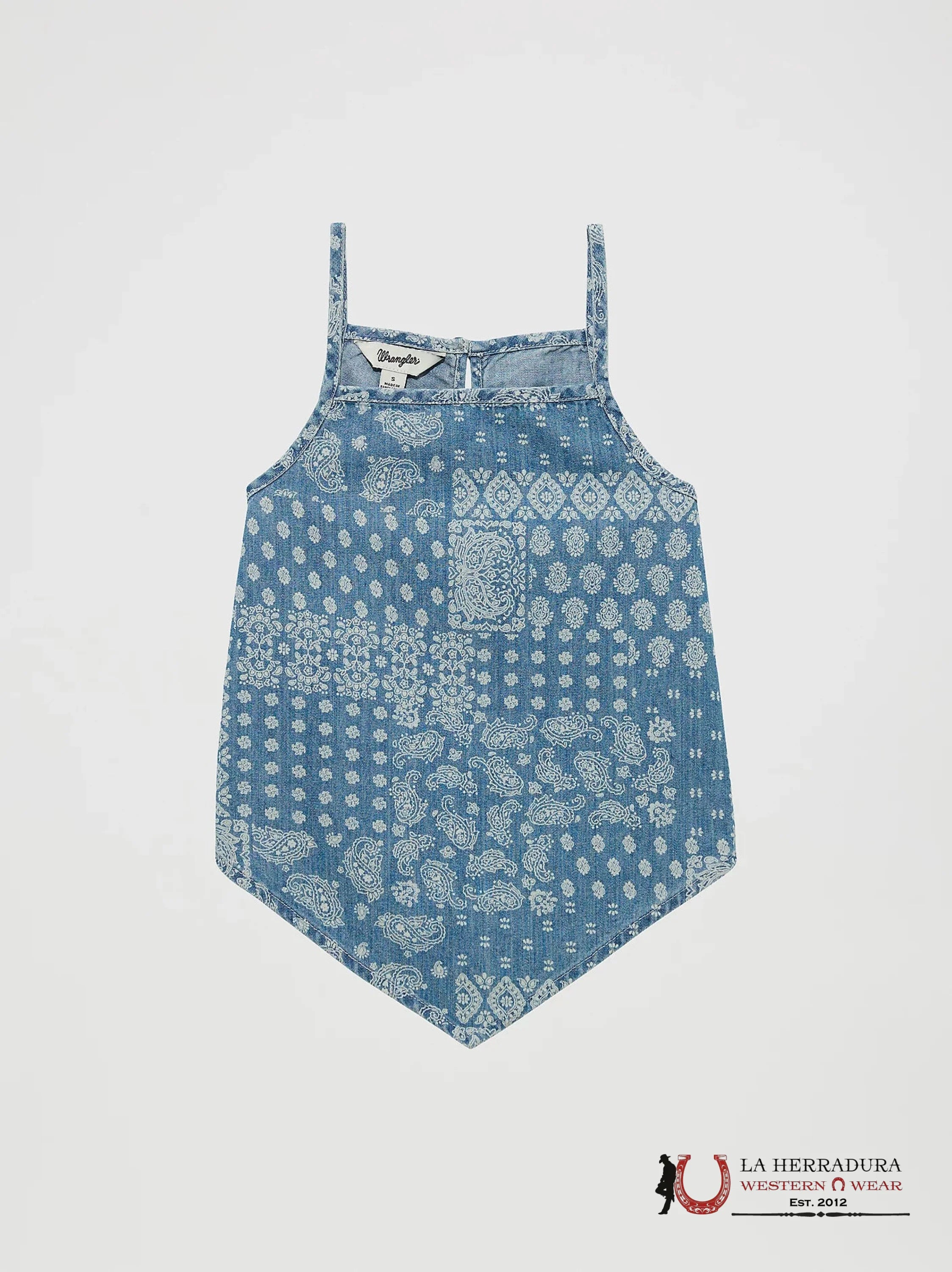 WRANGLER GIRL’S HANKERCHIEF HEM PAISLEY TANK 112365061 NIÑAS