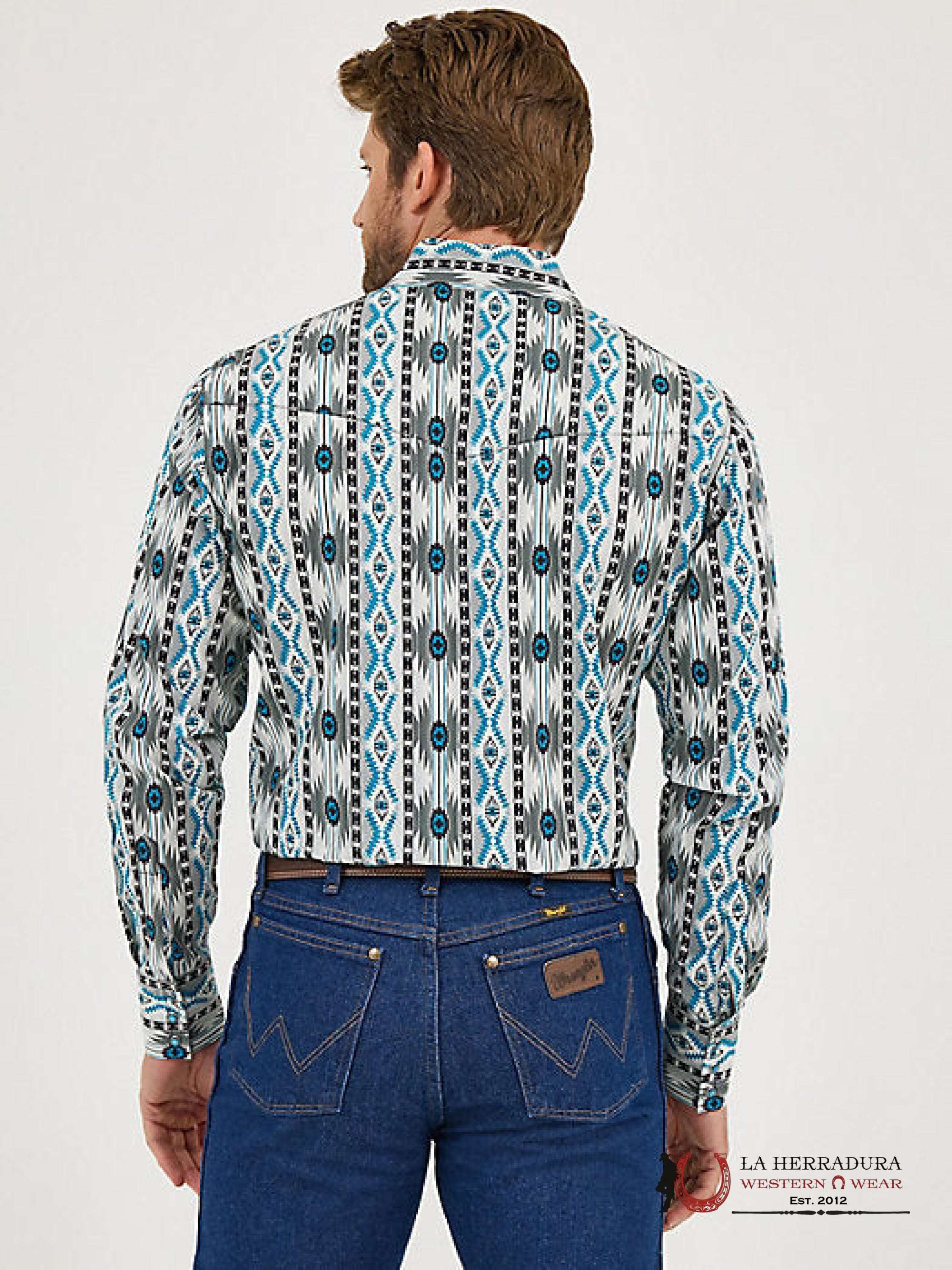 WRANGLER Grey Contrast Longsleeve Shirt ROPA HOMBRES