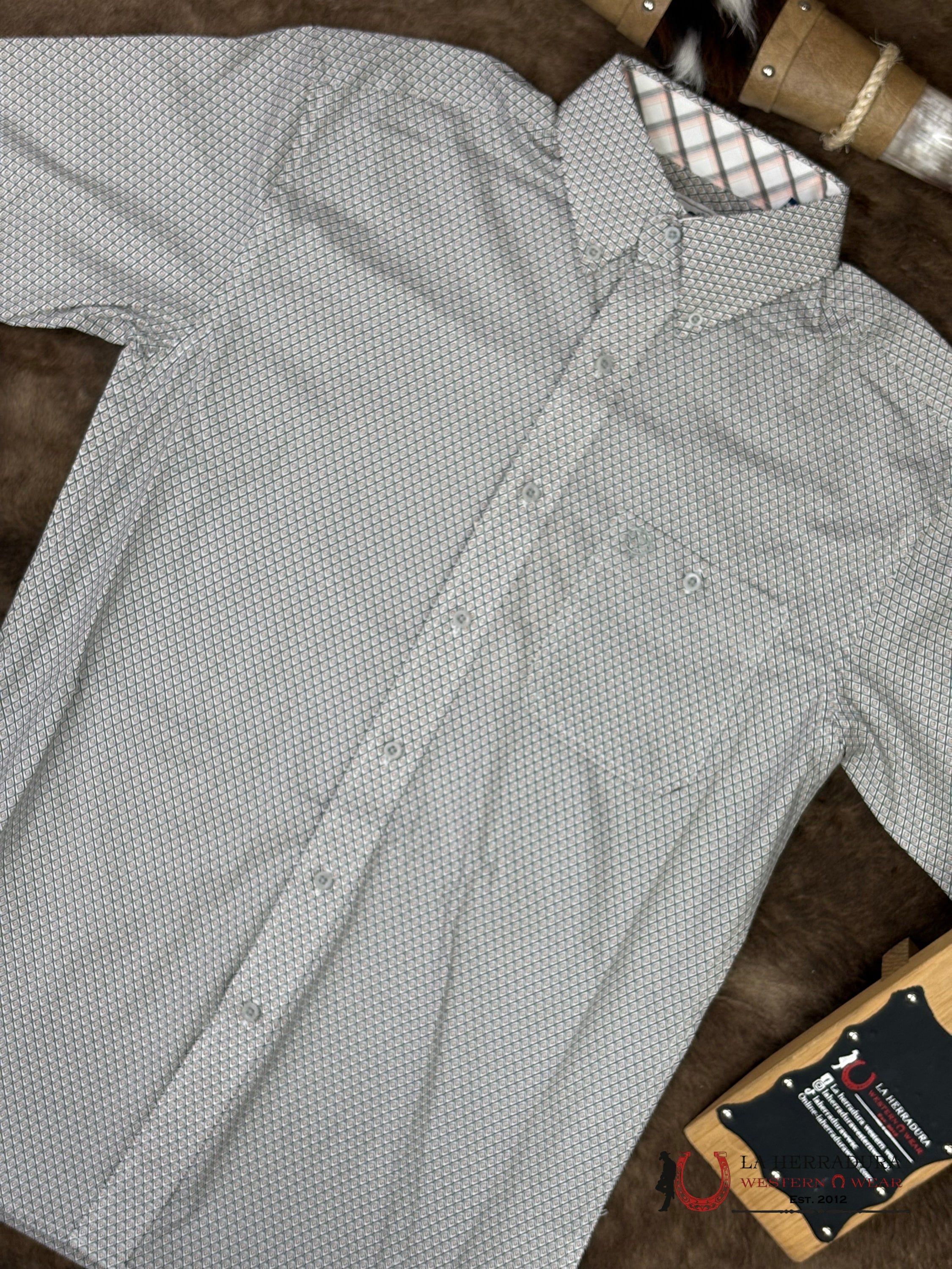 WRANGLER Grey Short Sleeve Shirt Men - 5410 ROPA HOMBRES