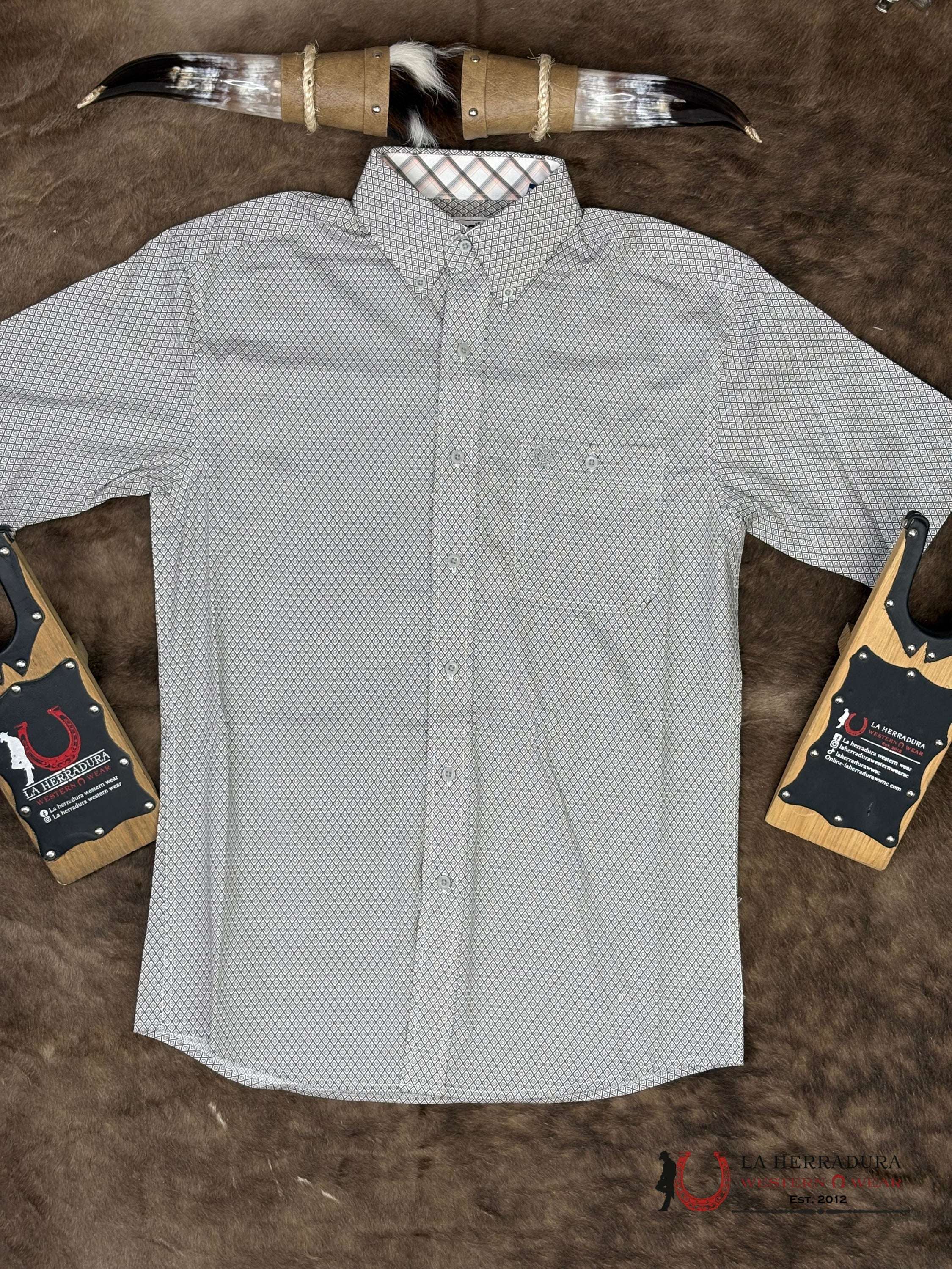 WRANGLER Grey Short Sleeve Shirt Men - 5410 ROPA HOMBRES
