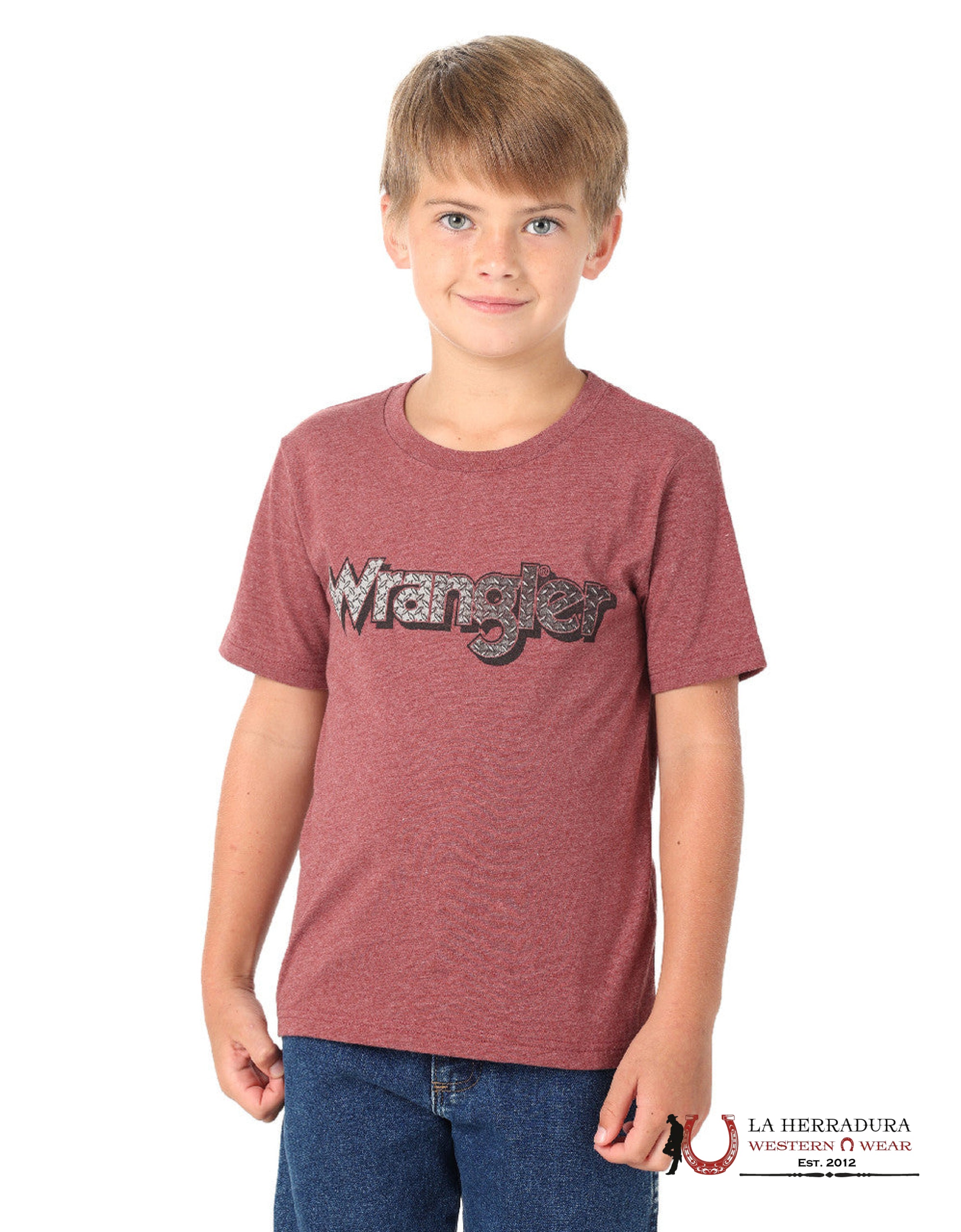 WRANGLER KIDS TEE -STEEL WRANGLER CLASSIC BQ6191R NIÑOS