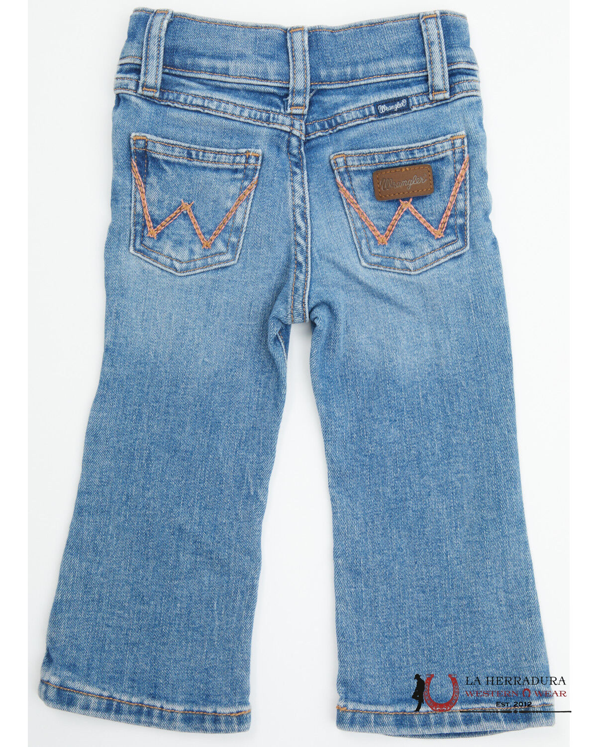 WRANGLER LIGHT WASH PINK EMB 112361660 NIÑOS
