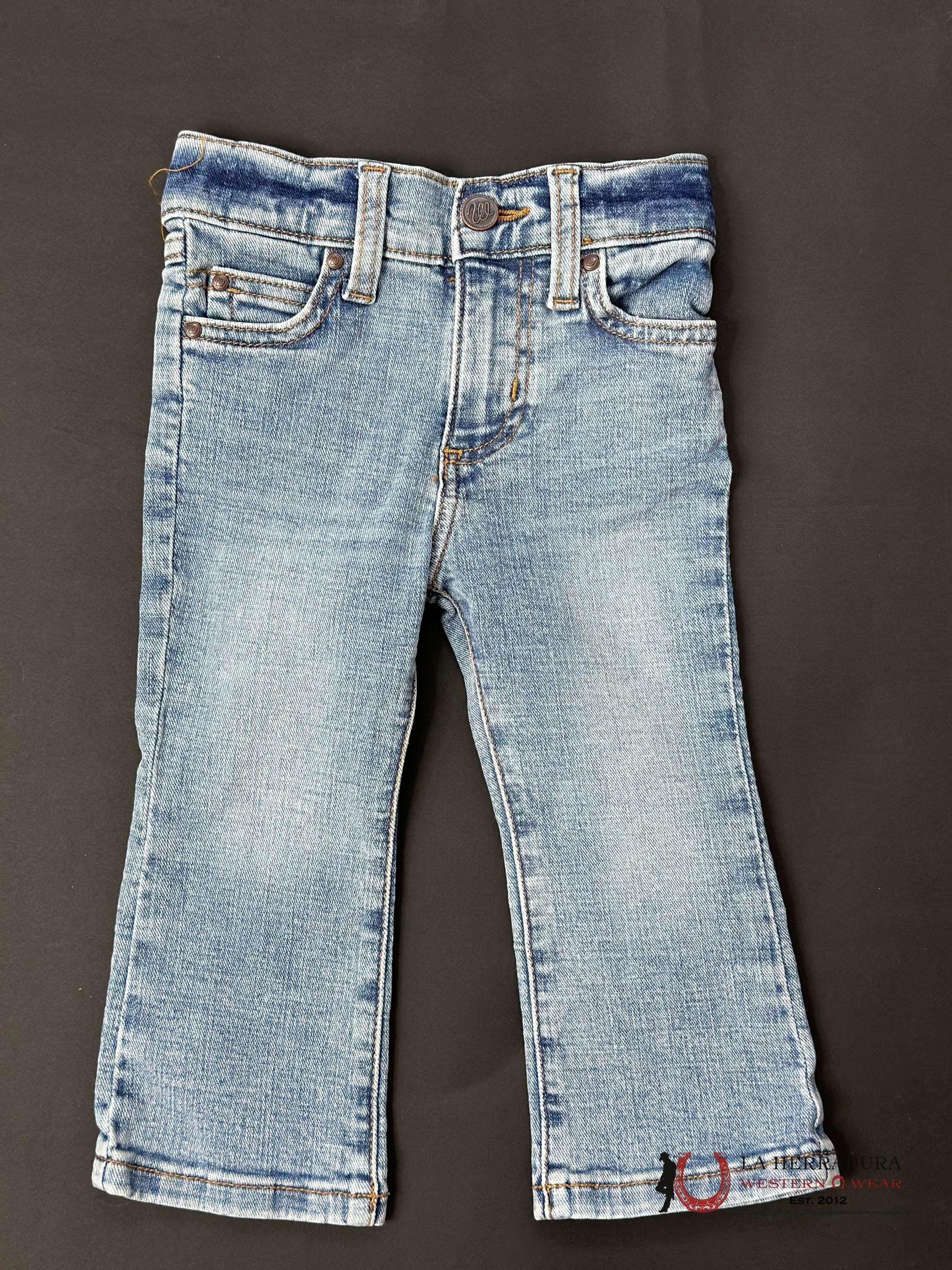Wrangler Light Wash Pink Emb Jean Niños