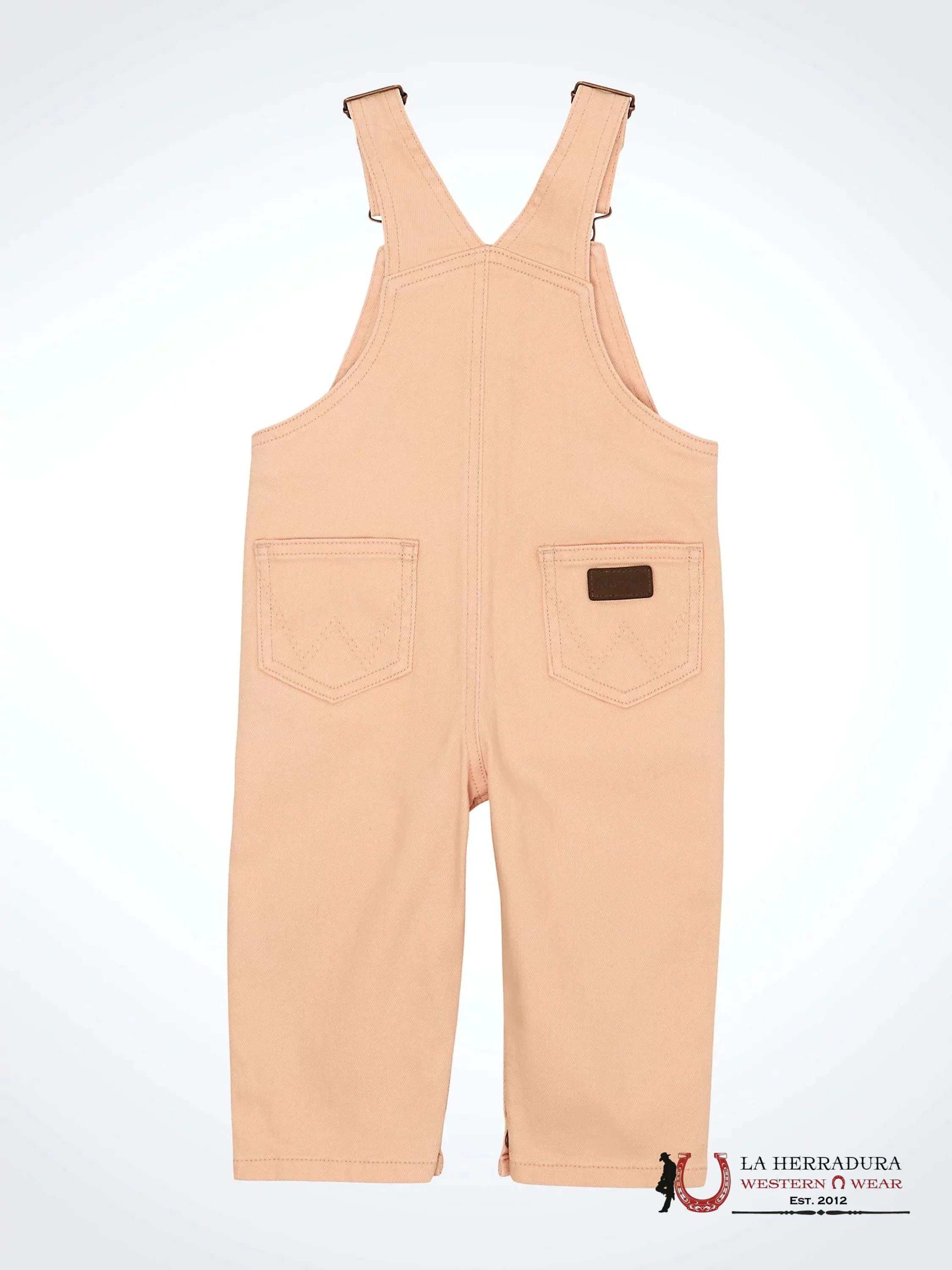 Wrangler Little Girl’s Denim Overalls Pink Niños
