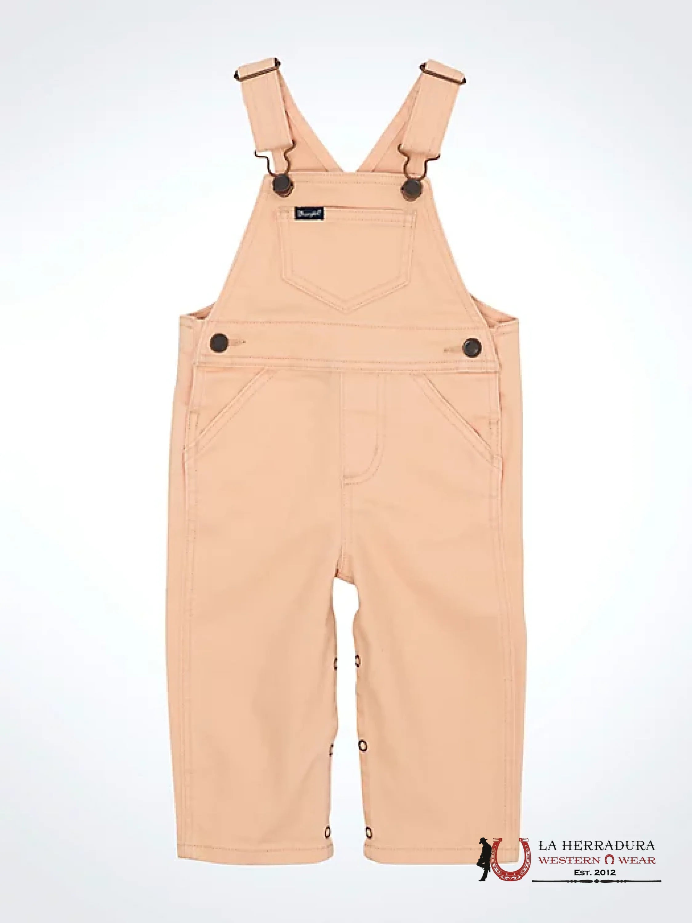Wrangler Little Girl’s Denim Overalls Pink Niños